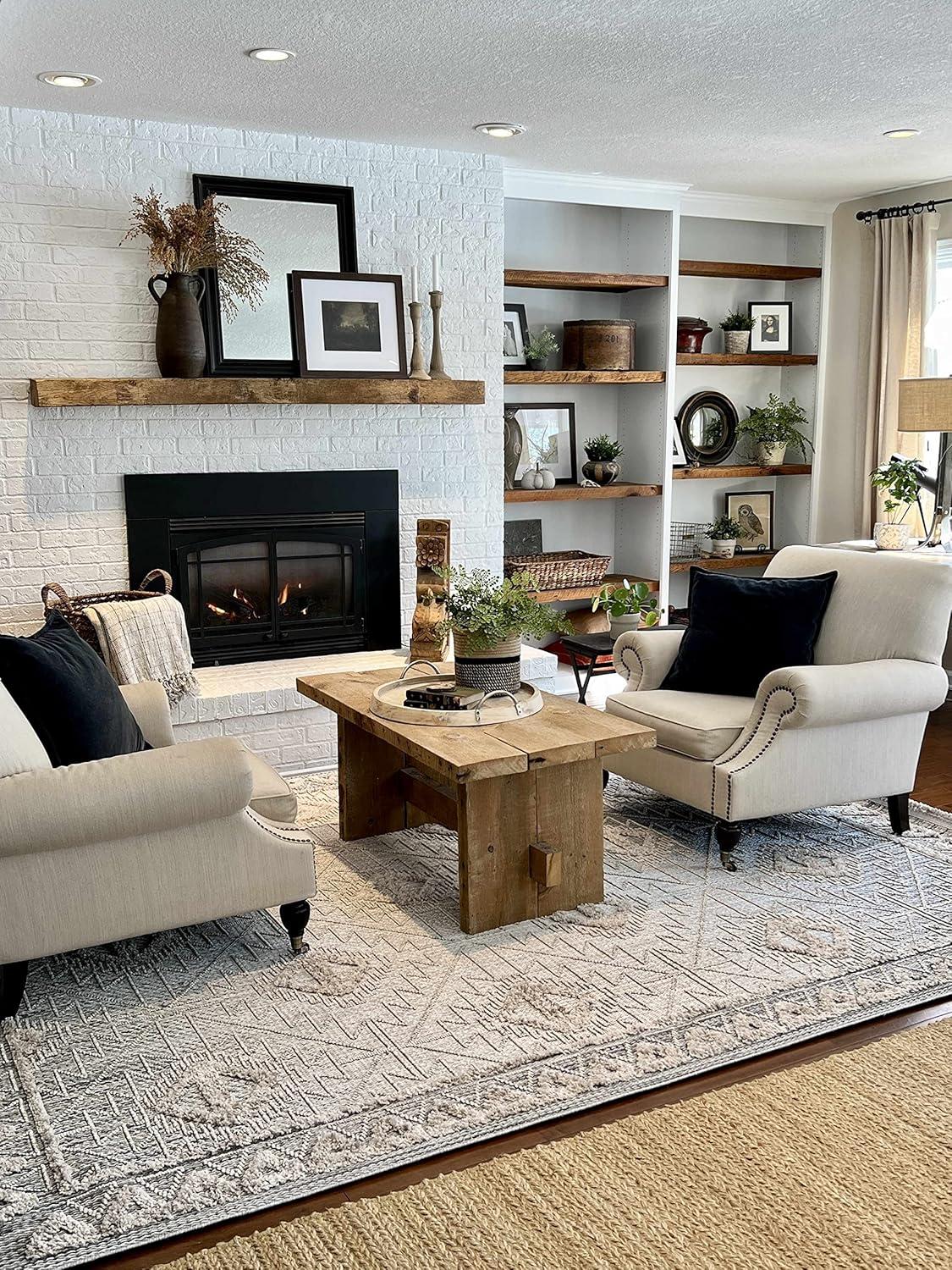 Hauteloom Rectangle Area Rug   Charcoal