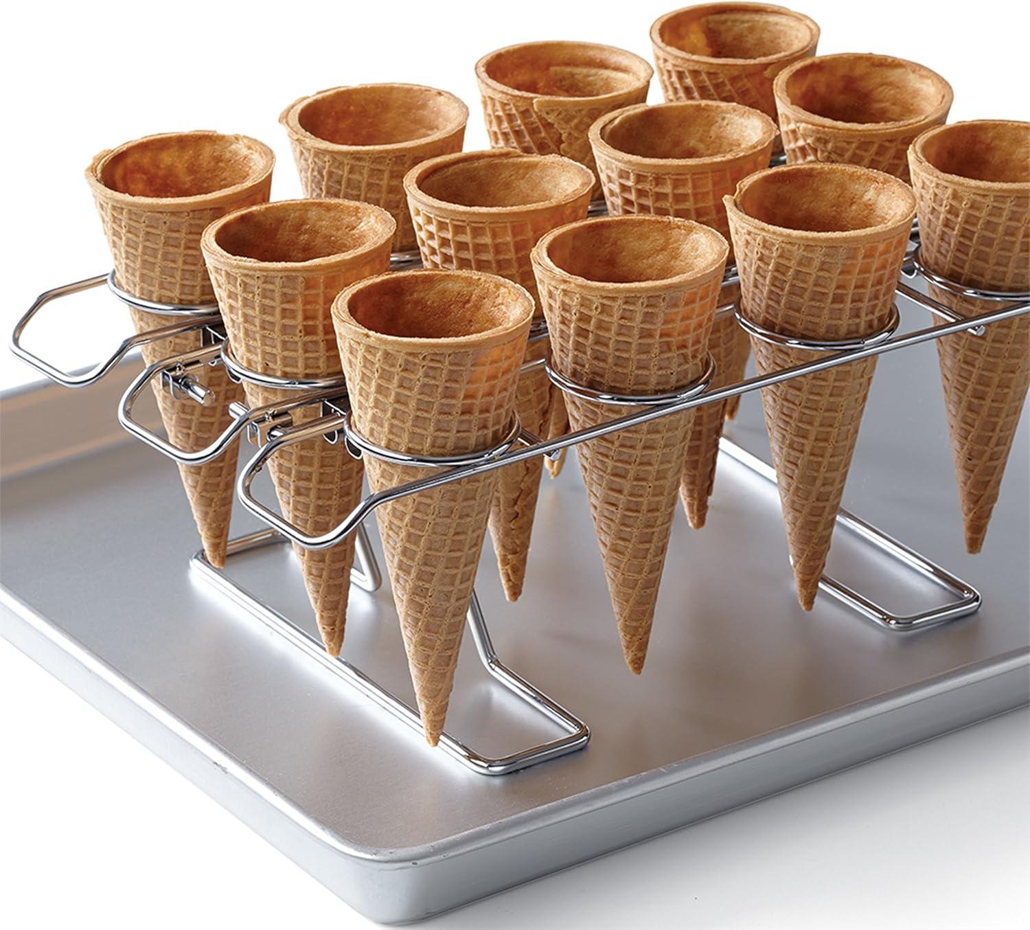 Wilton Cupcake Cones Baking Rack, 12-Cavity Ice Cream Cone Cupcakes Holder