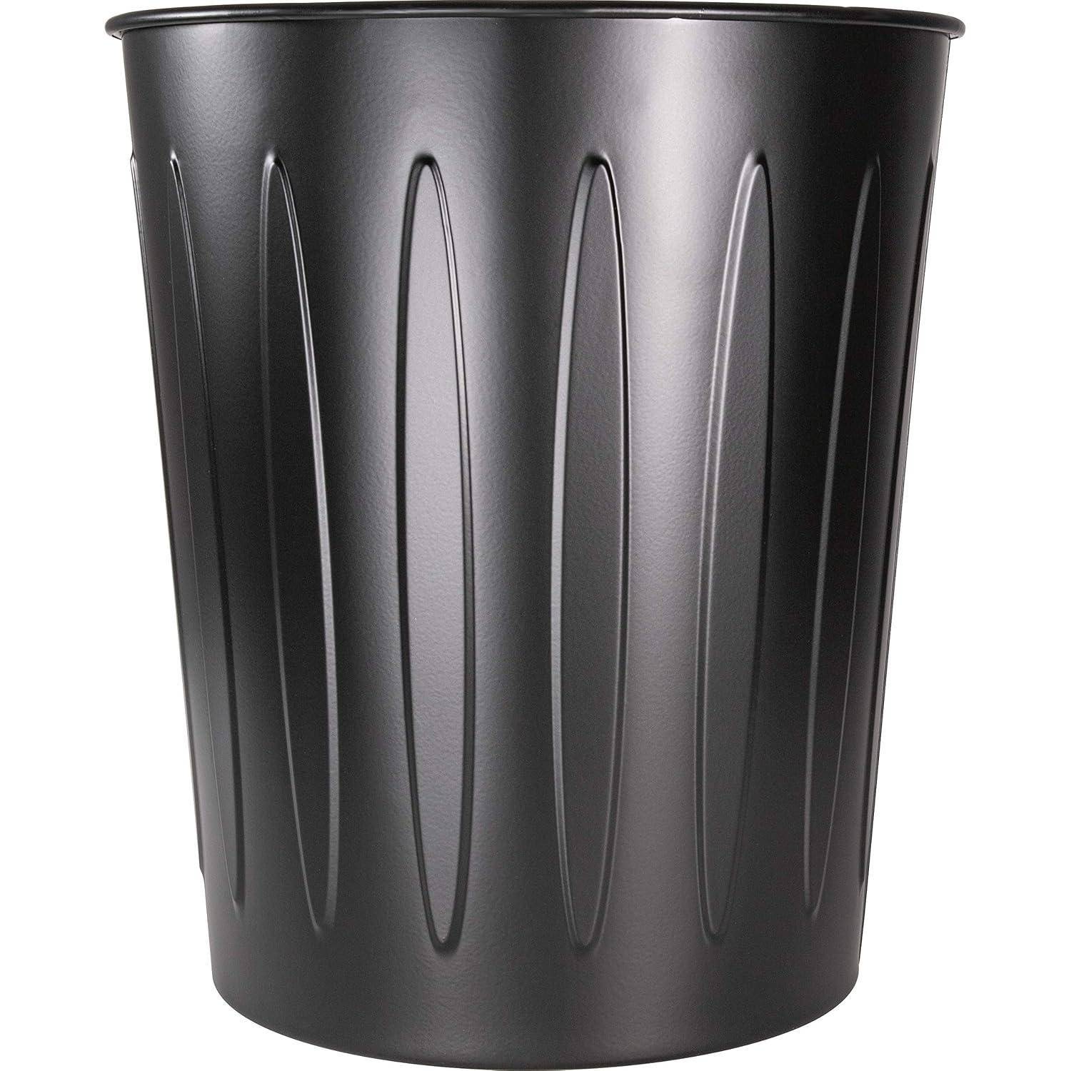 Genuine Joe Steel Open Kitchen Trash Can - 6 Gallons