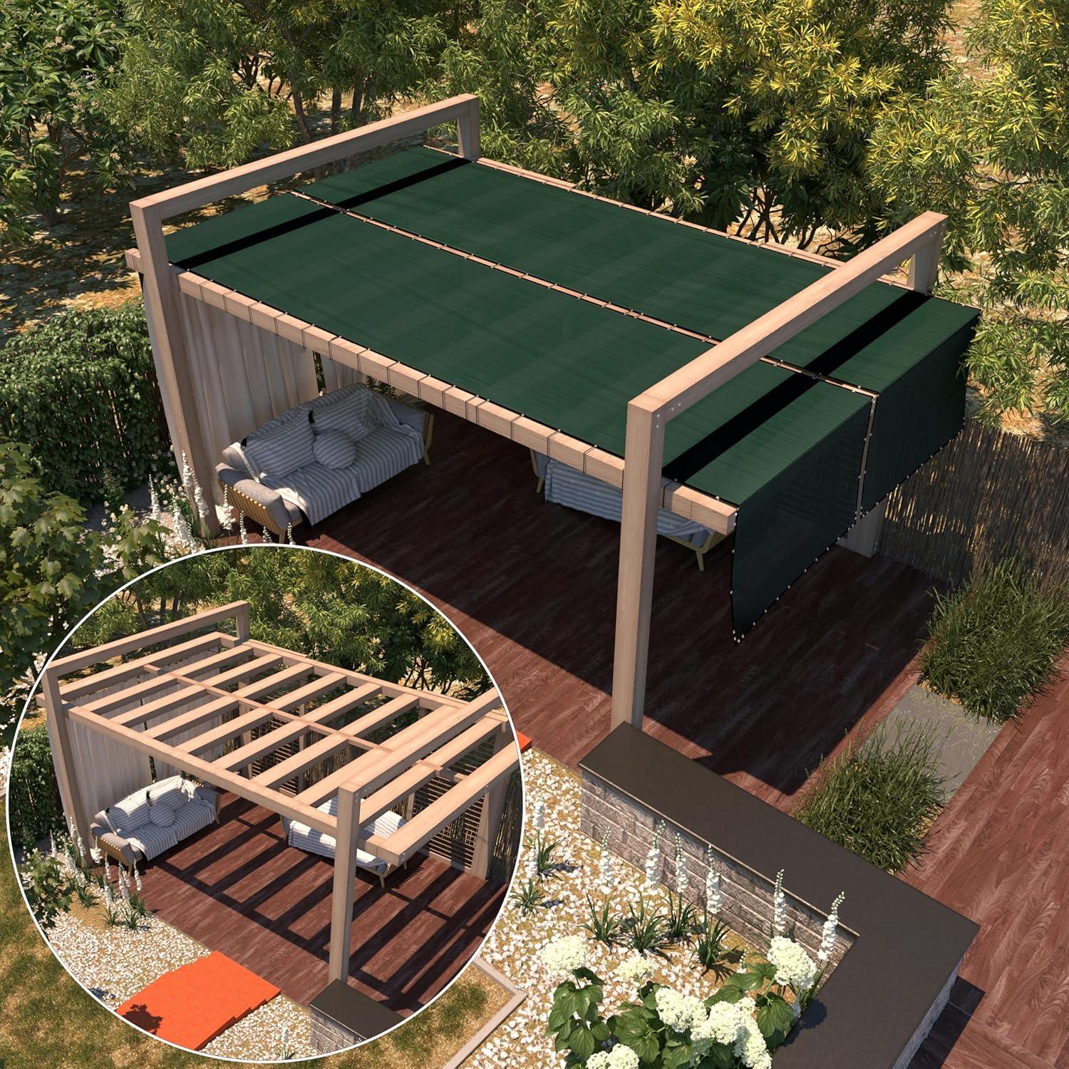 Amgo Amgo Fence Privacy Screen Heavy Duty Windscreen with Bindings & Grommets