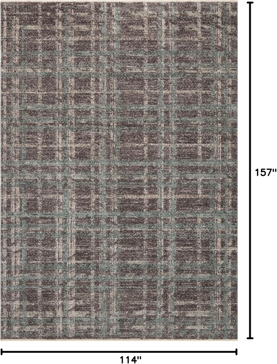 Espresso Multicolor Wool and Synthetic Rectangular Area Rug 9'-6" x 13'-1"