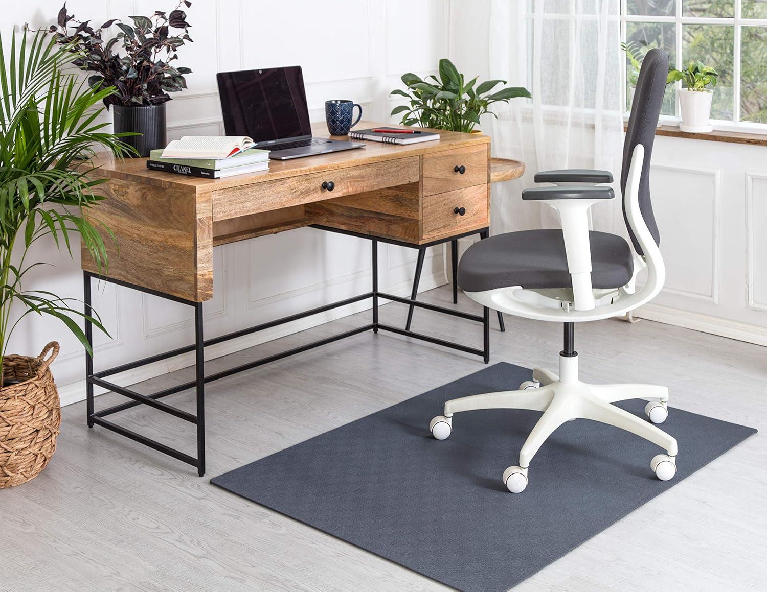 Anji Mountain Beluga Non-Skid Low Medium Pile Carpet Chair Mat