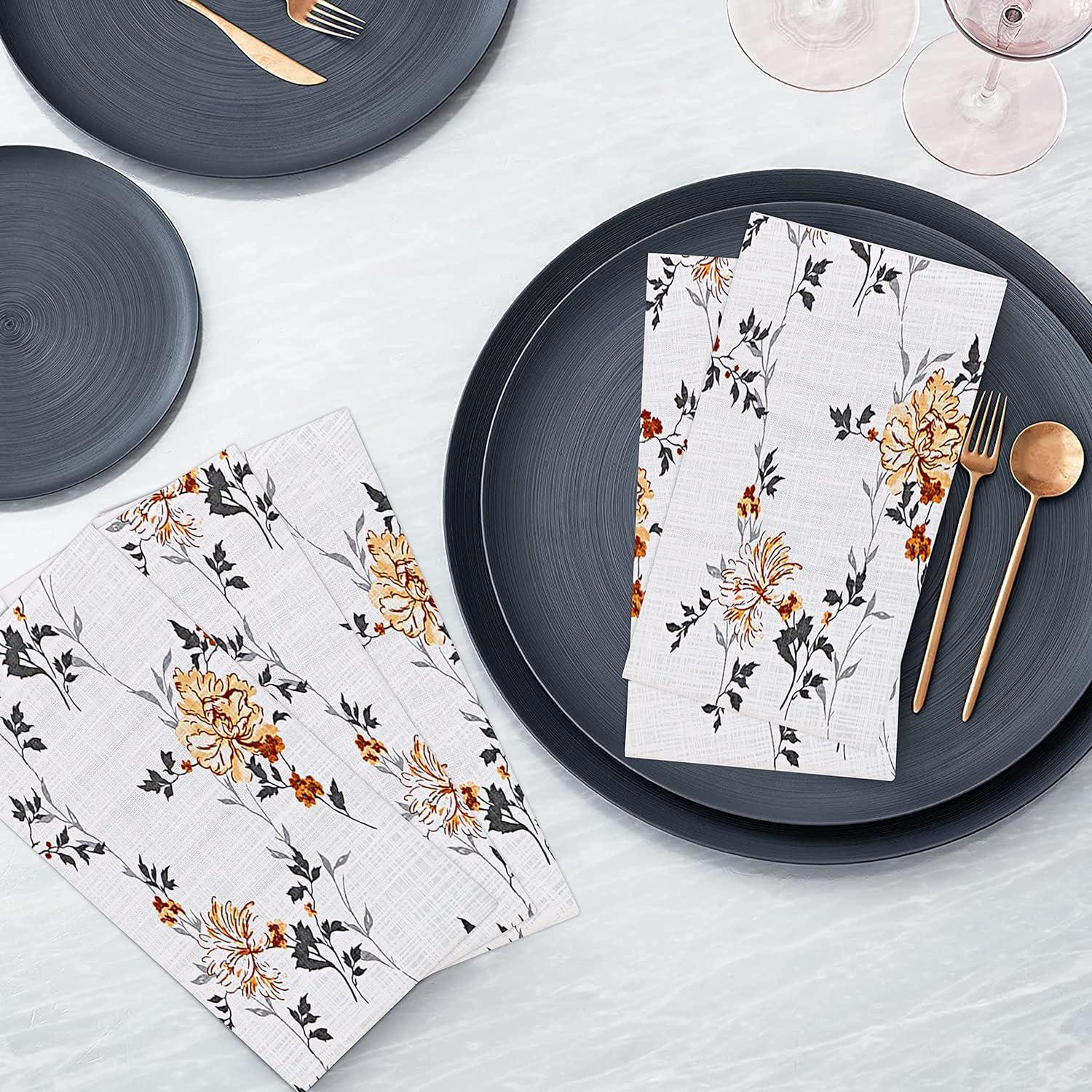 100% Cotton Floral Square Napkin