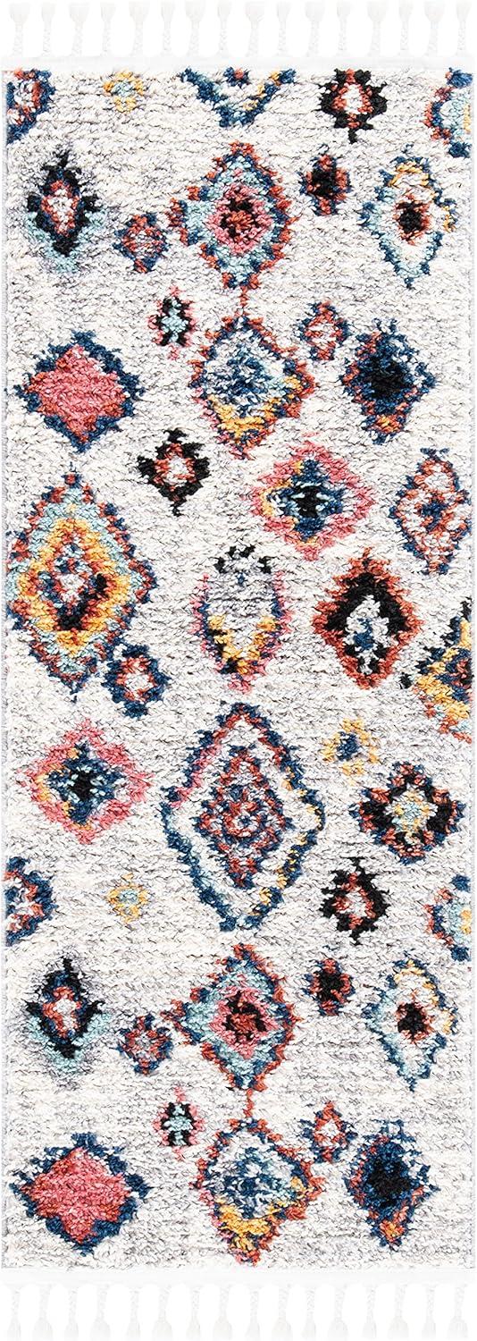 Morocco MRC940 Power Loomed Accent Rug - Ivory/Multi - 2'x5' - Safavieh.