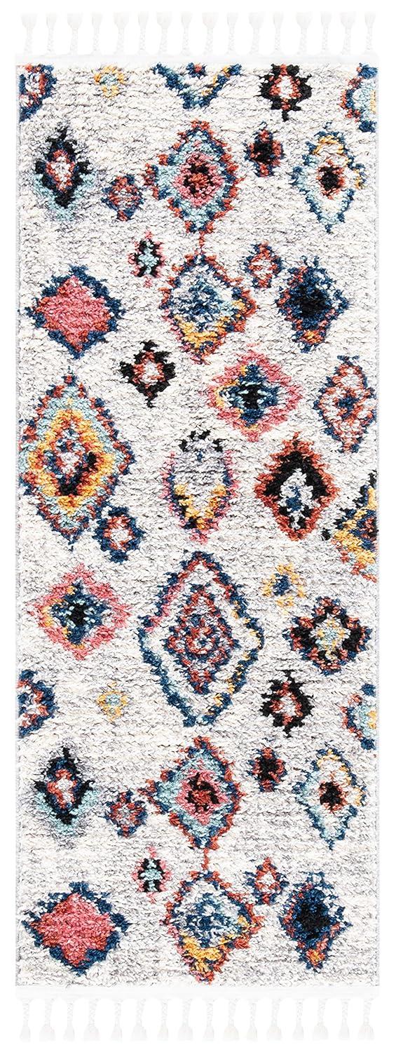 Morocco MRC940 Power Loomed Accent Rug - Ivory/Multi - 2'x5' - Safavieh.