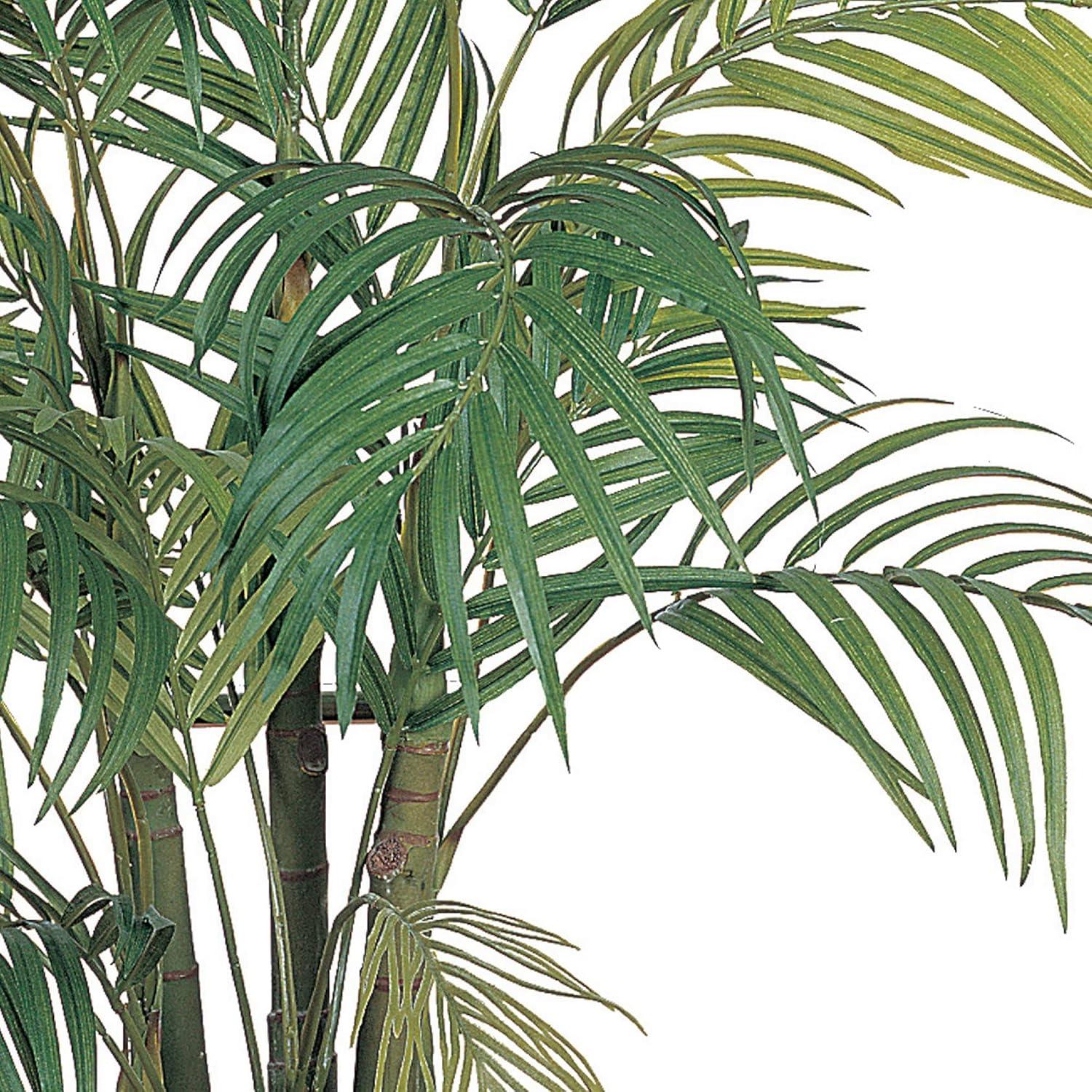 4ft Artificial Areca Palm Tree in Pot - Nearly Natural: Indoor Botanical Decor, Unlit Green Faux Plant