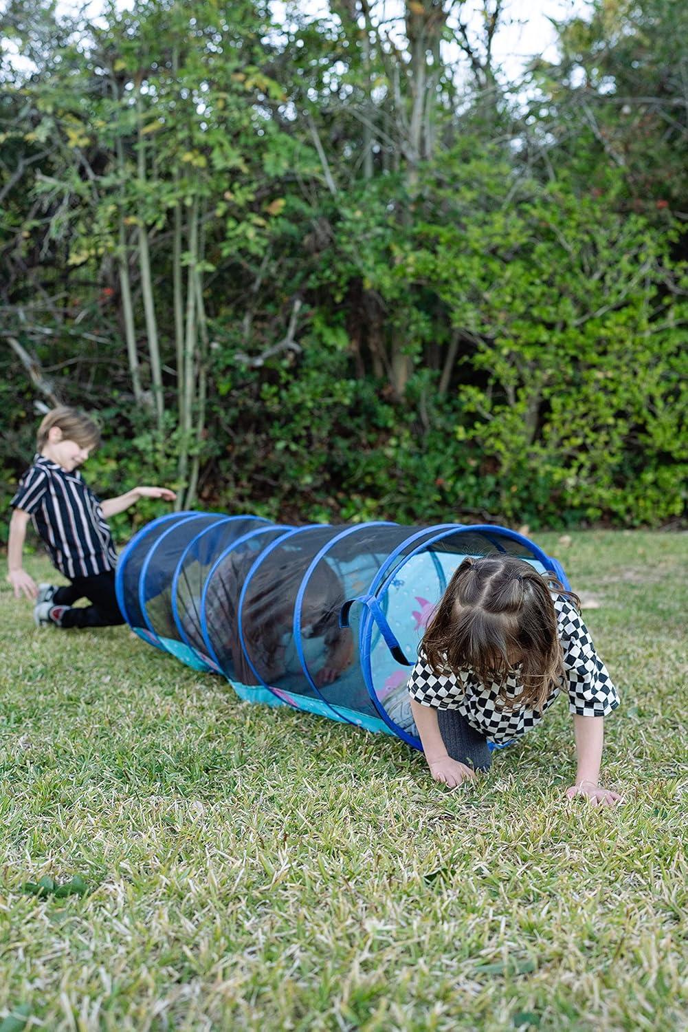 Sea Buddies Blue and Black Play Tunnel for Kids