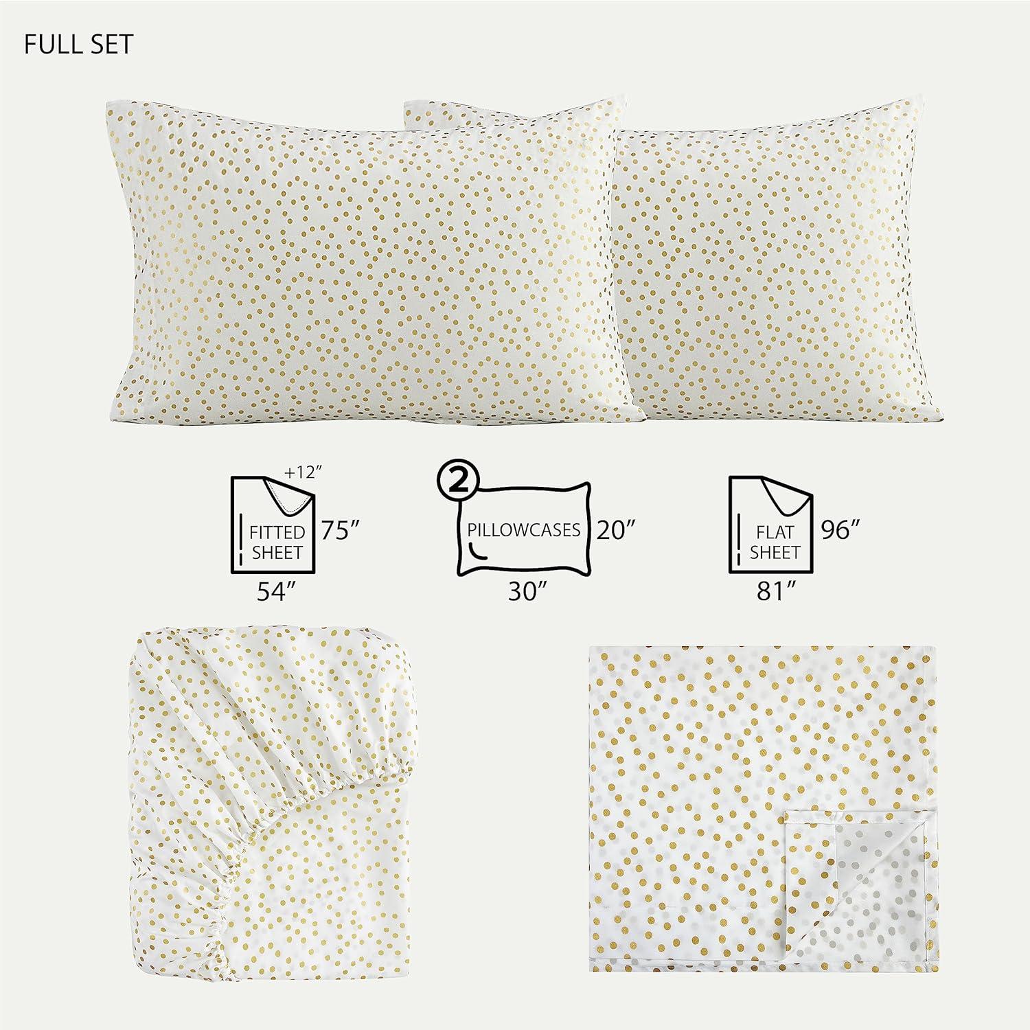 Gold Dot Sheet Set - Full