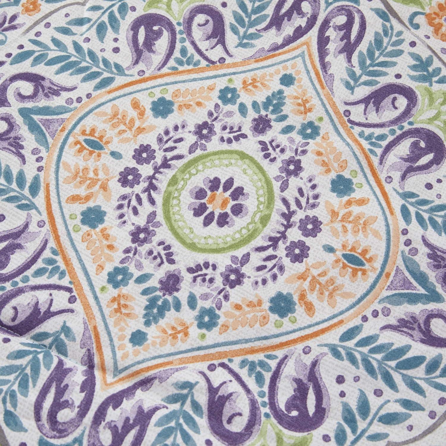 Modern Threads Modern Threads - Castell Collection Comforter Set - Reversible Microfiber - Elegant Printed 8-Piece Bed Set - Includes Comforter, Sheets, Shams, & Pillow - Luxurious Bedding