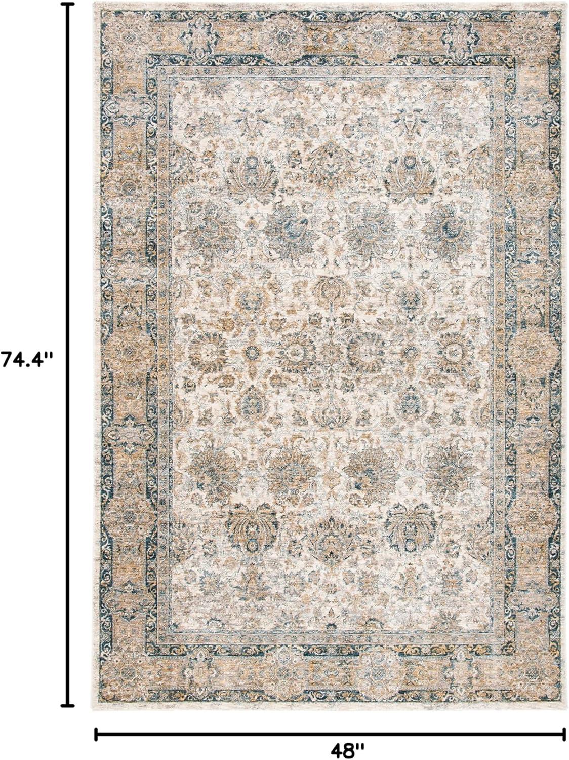 Valencia 570 Area Rug In Ivory / Blue