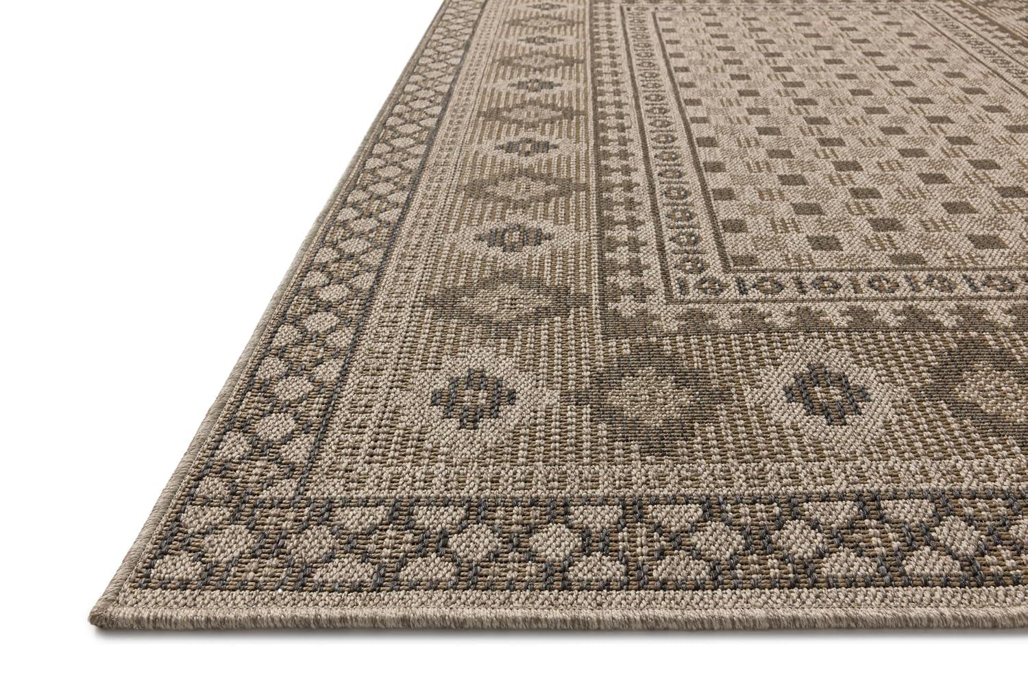 Chris Loves Julia x Loloi Providence Dove / Charcoal Indoor/Outdoor Area Rug