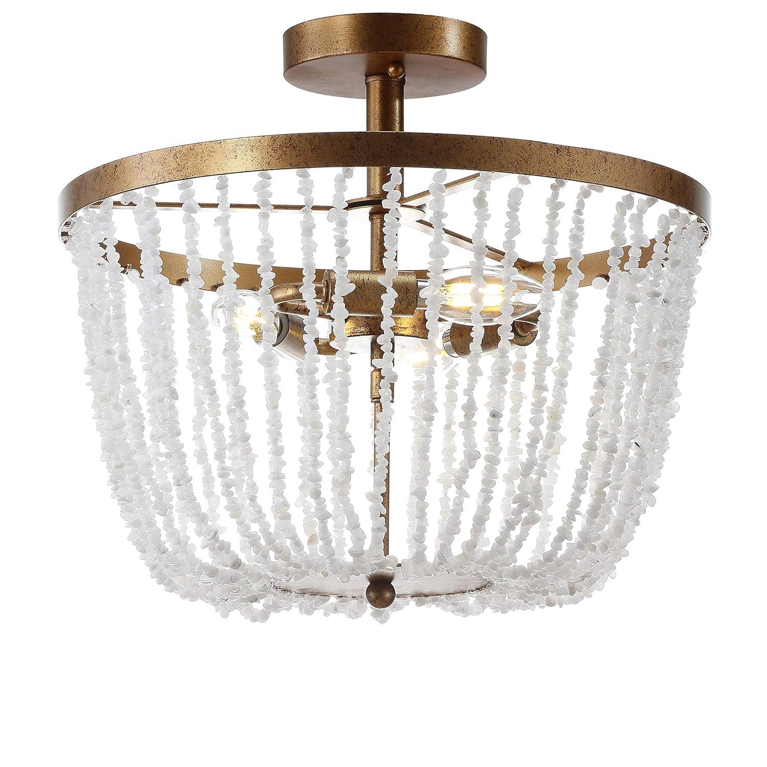 Jonathan Y Lighting Jyl9021 Georgian 3 Light 15" Wide Led Semi-Flush Bowl Ceiling Fixture