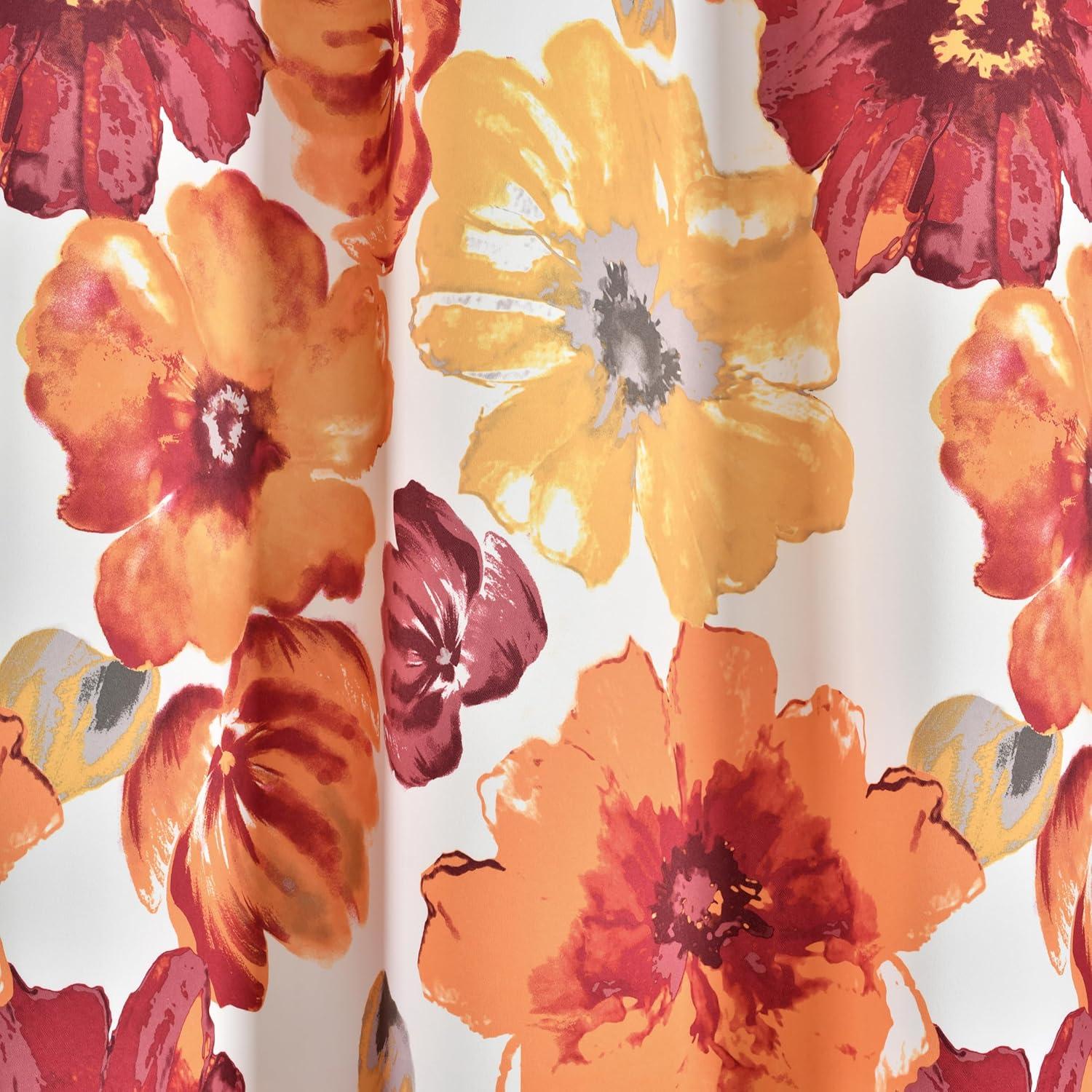 Lush Decor Leah Floral Tailored 52'' W Window Valance