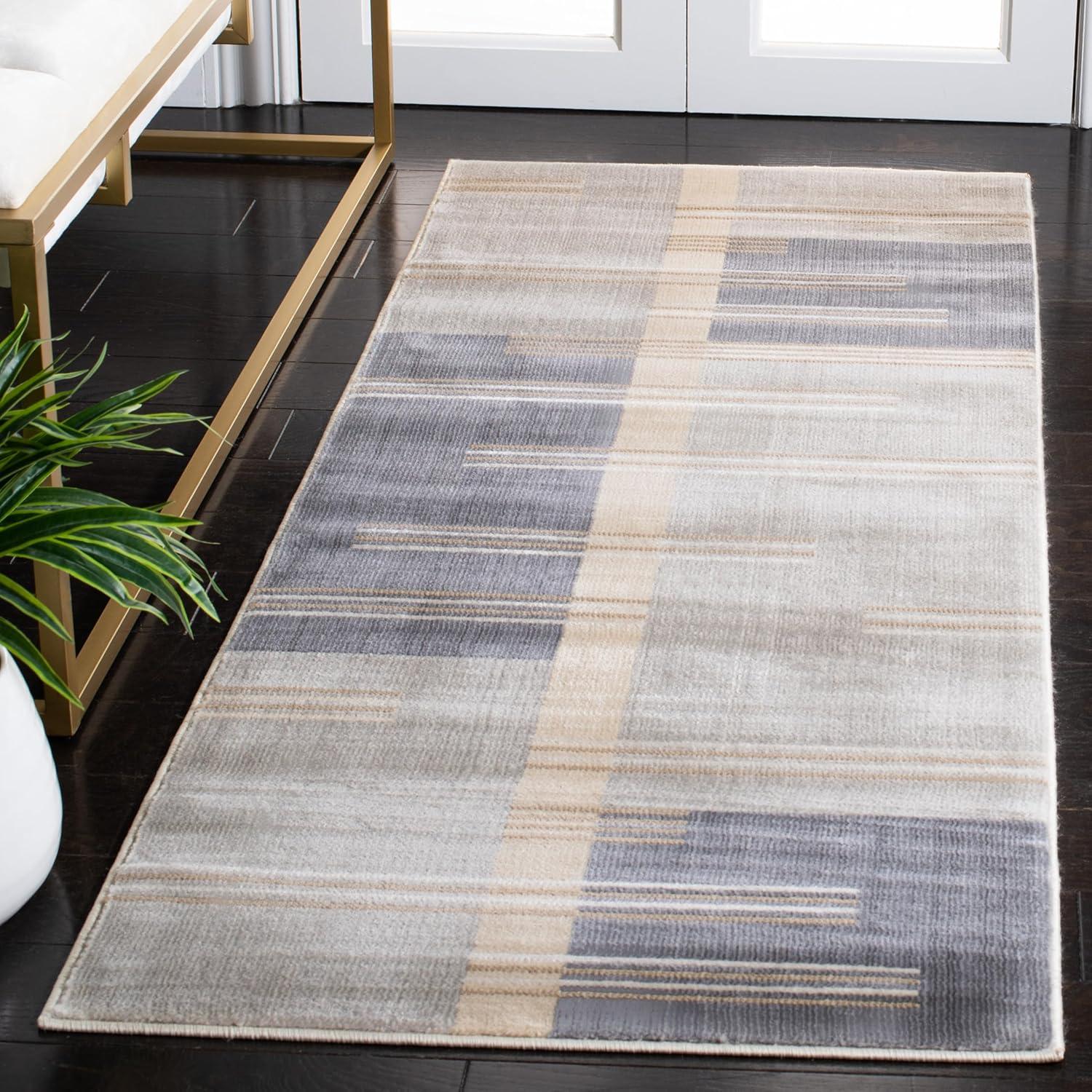 Orwell ORW304 Power Loomed Indoor Accent Rug - 2'x3' - Grey/Charcoal - Safavieh