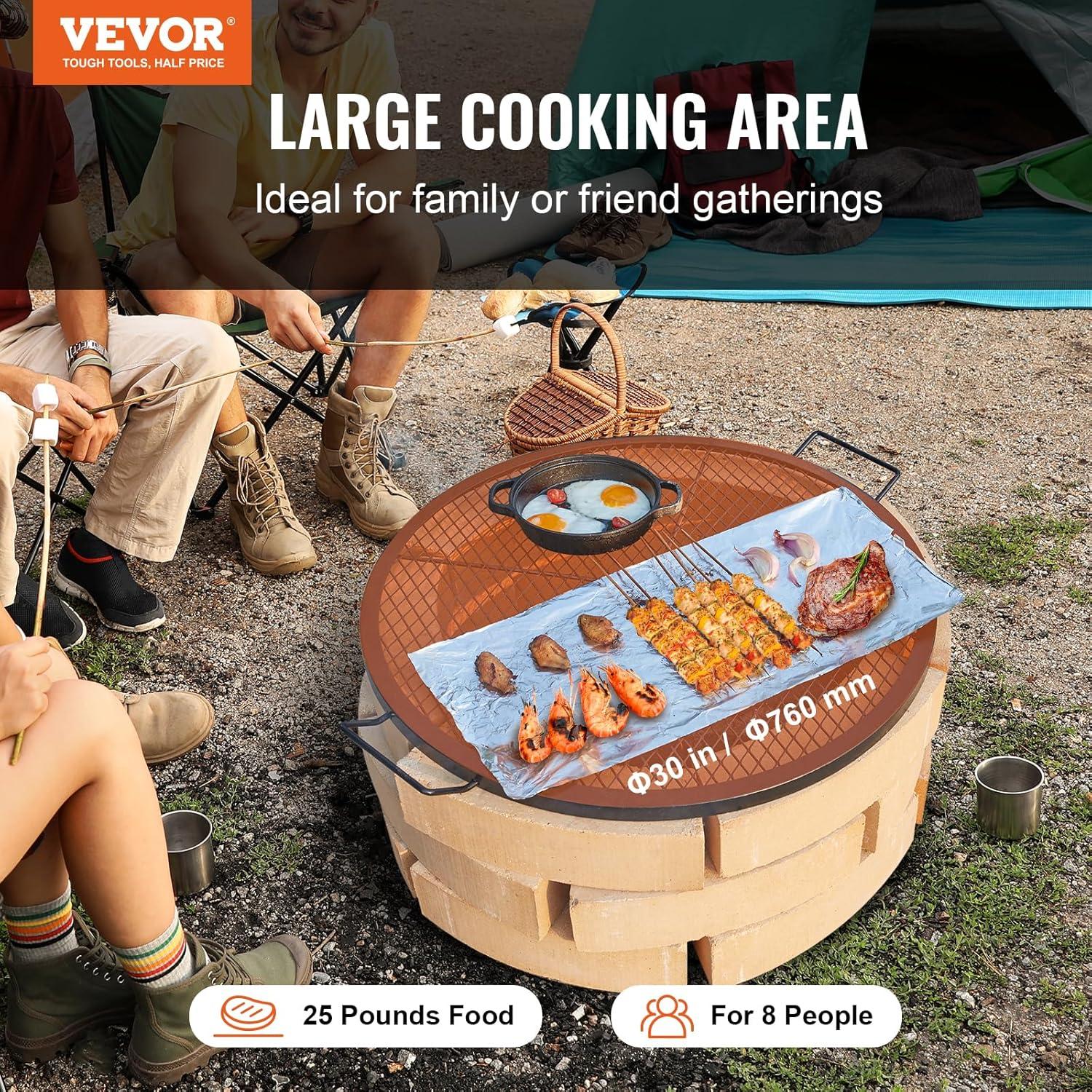 VEVOR Round Alloy Steel Fire Pit Tool