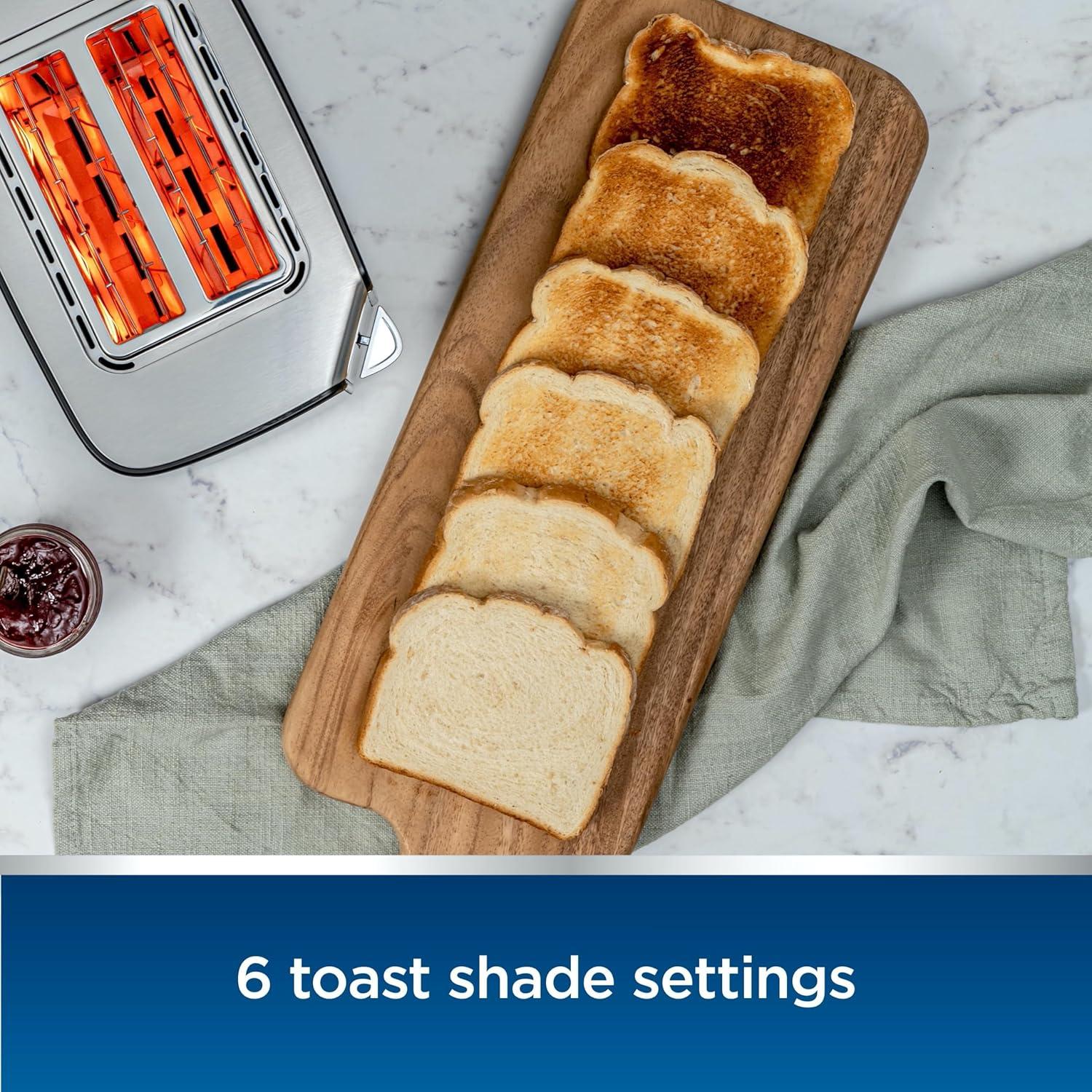 Oster® 2-Slice Touchscreen Toaster with Easy Touch Technology and Digital Countdown Timer, Stainless Steel