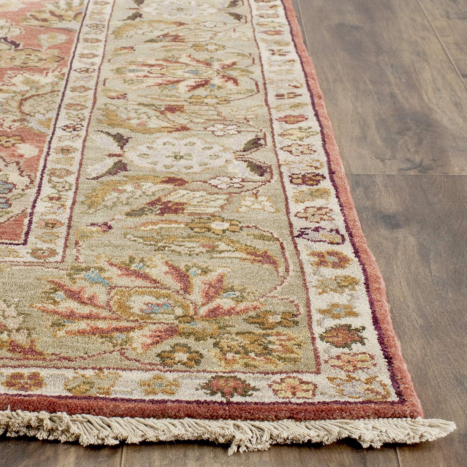 Handmade Red Wool 6' x 9' Oriental Rug