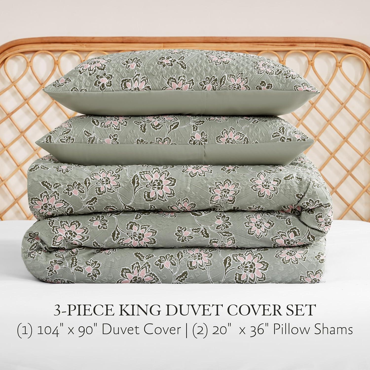 Jessica Simpson Botanical Embossed Polyester Bedding Set