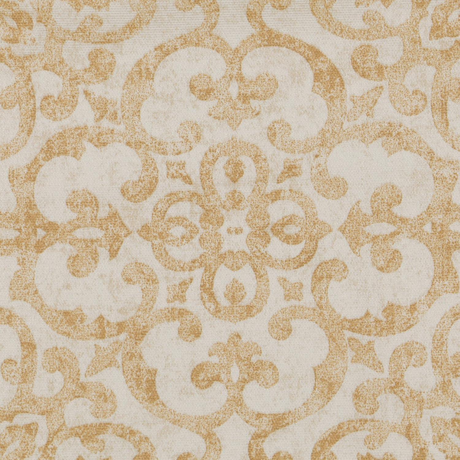 Pairs to Go Brockwell Distressed Medallion Rod Pocket Curtains, 28” x 63” (2 Panels)