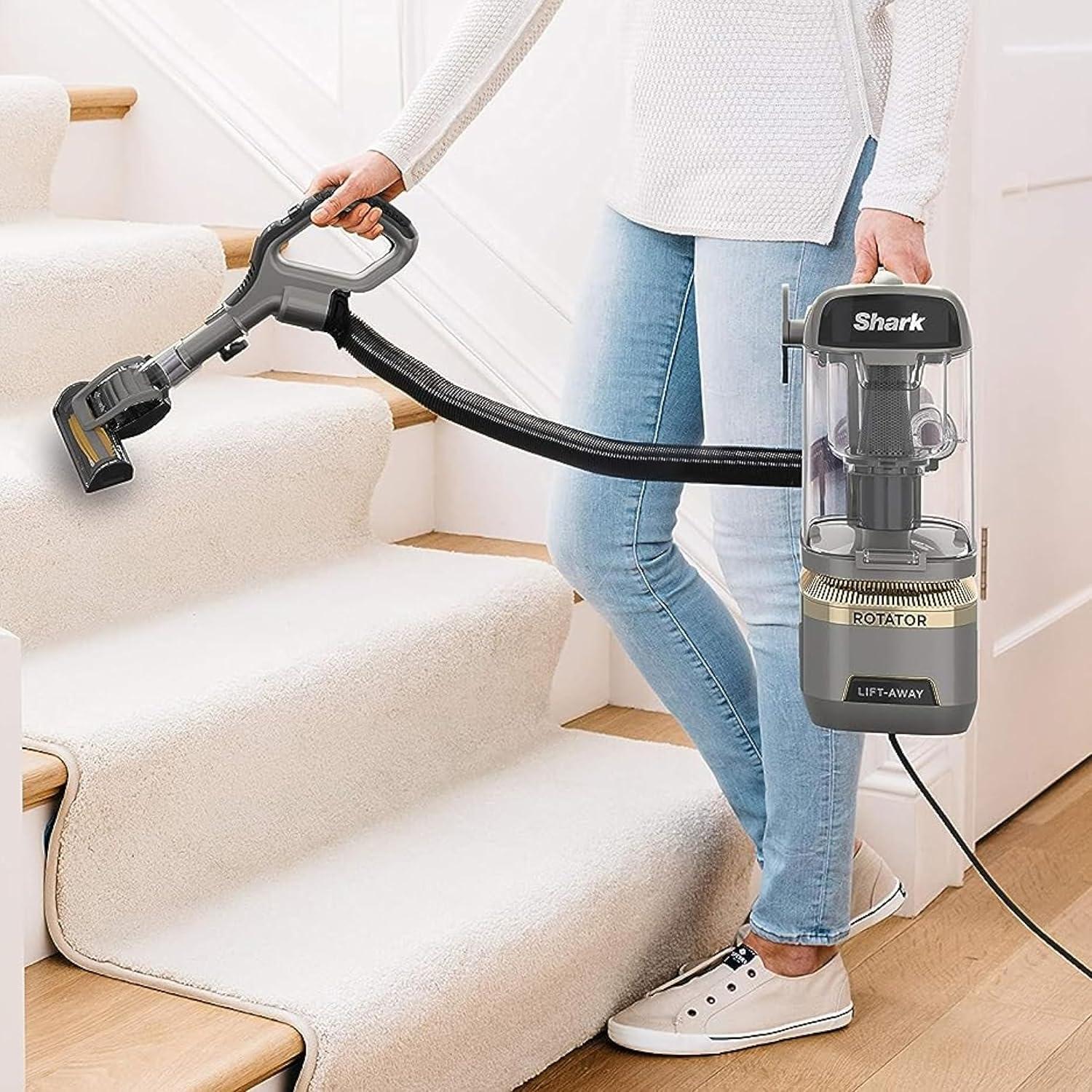 Shark Rotator Vacuum Vacuum with Self Brushroll Powerful Pet Hair Pickup and HEPA Filter, Lift-Away Upright w/Duo Clean, Silver