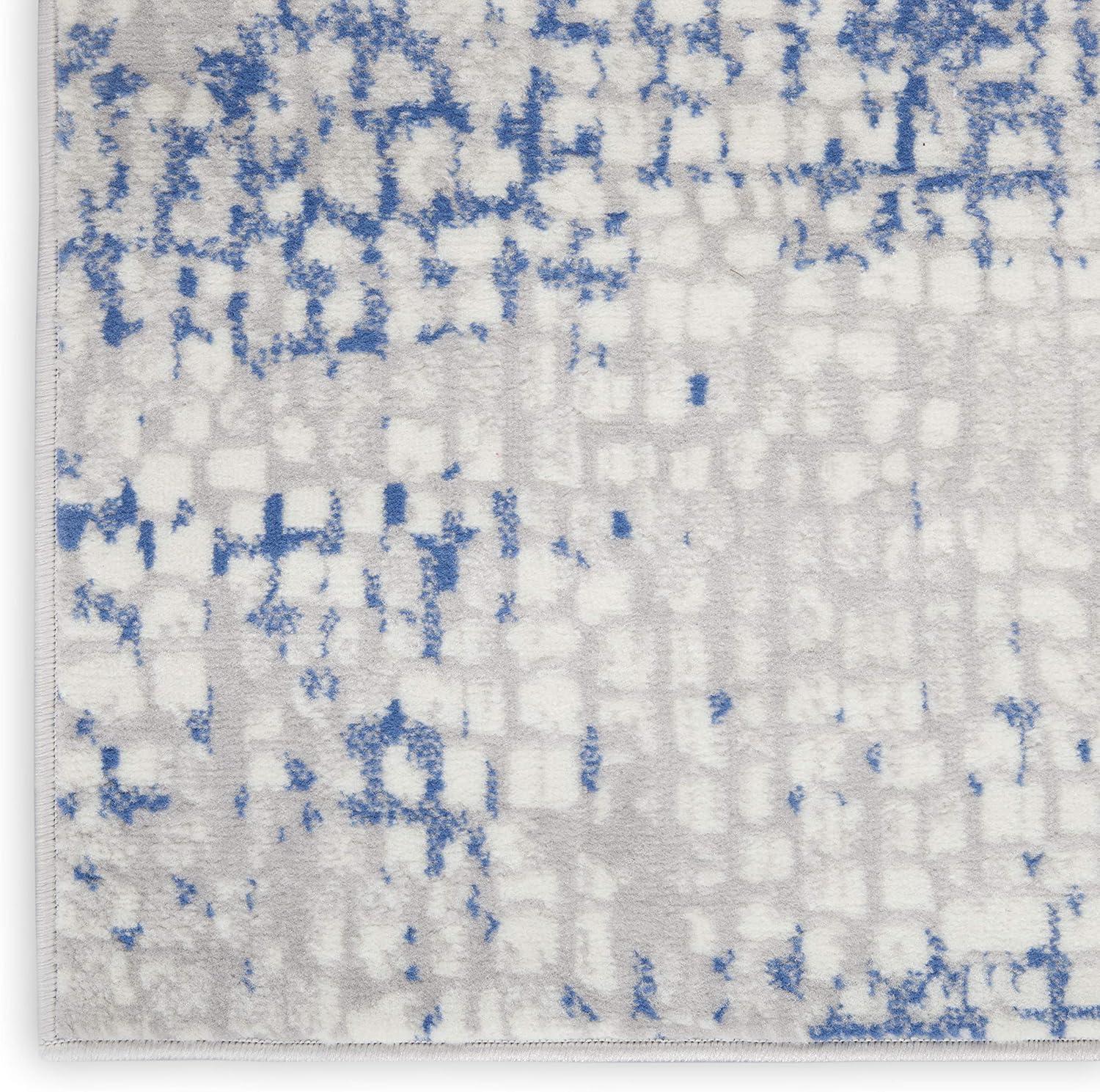 Nourison Whimsicle WHS07 Indoor only Area Rug - Grey Blue 4' x 6'