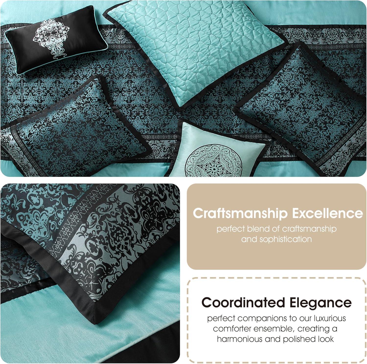 Nanshing America, Inc Arabesque 8 Piece Traditional Comforter Set