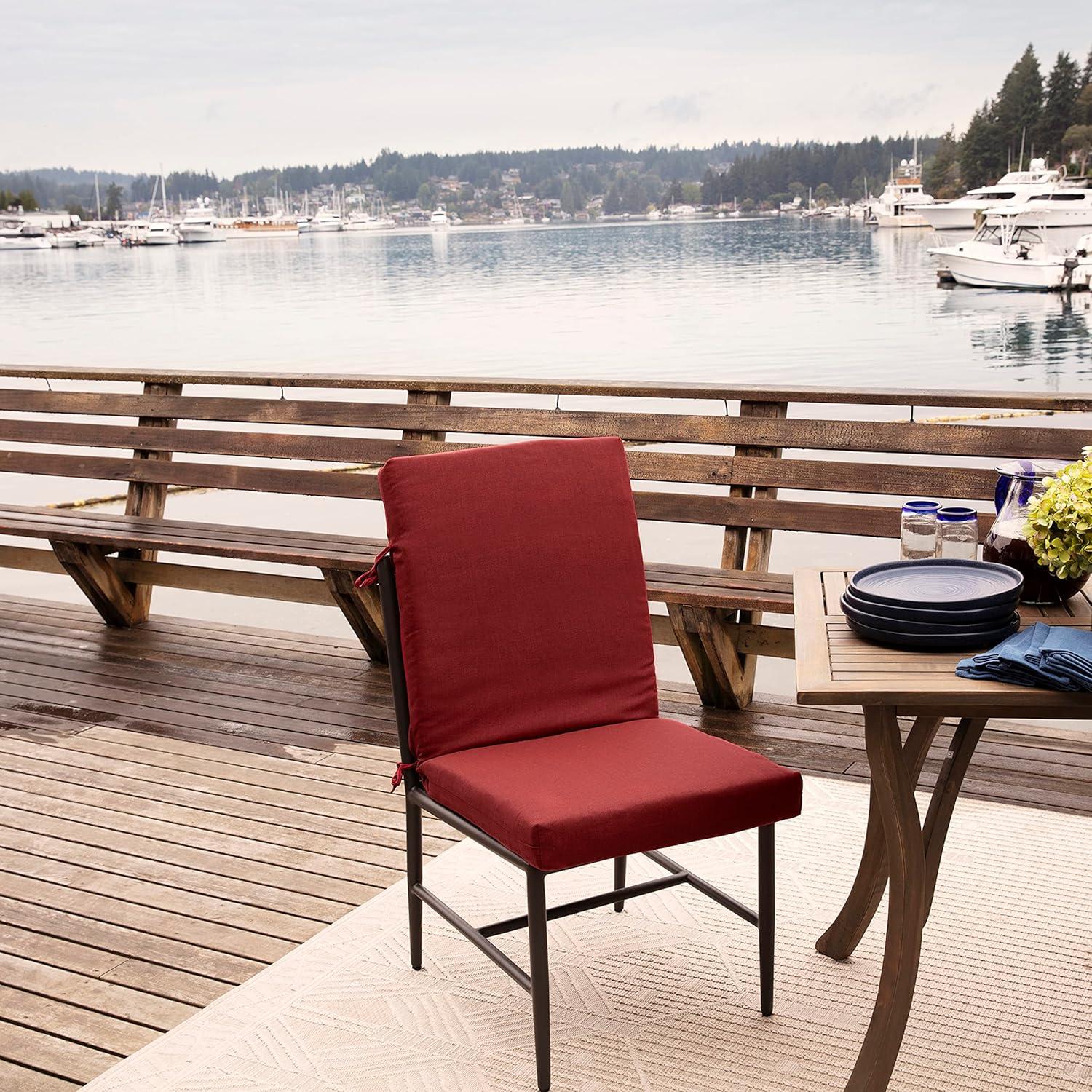 Arden Oceantex Outdoor Chair Cushion 20 x 20, Nautical Red