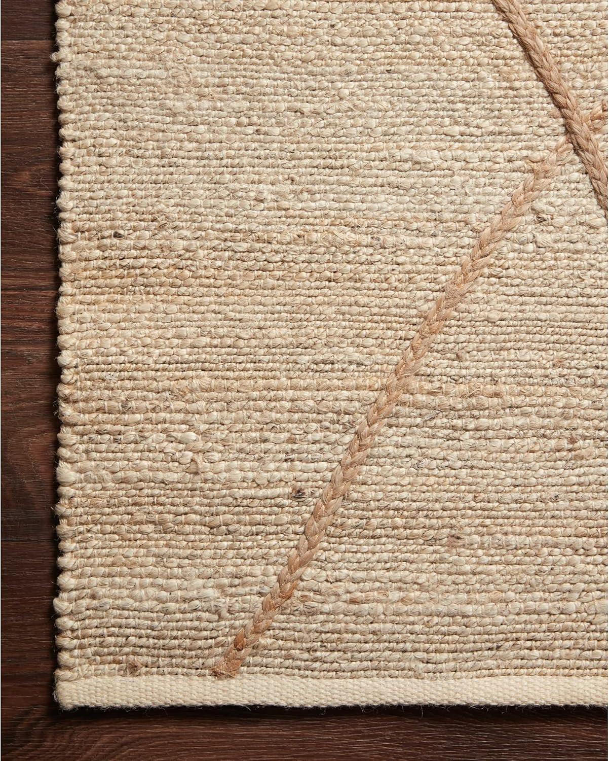 Loloi II Bodhi Collection BOD-01 Ivory / Natural, Geometric Area Rug 2'-0" x 5'-0"