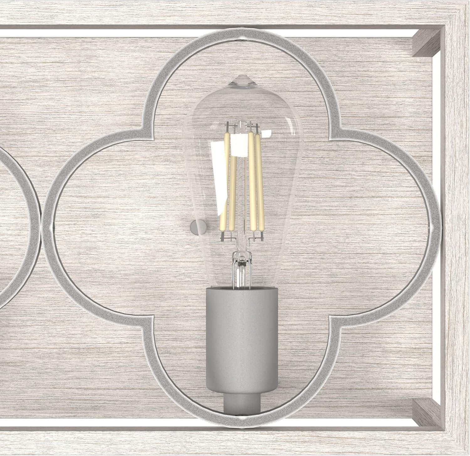Hunter Fan Gablecrest 2 Light Flush Mount Bathroom Vanity Light Fixture