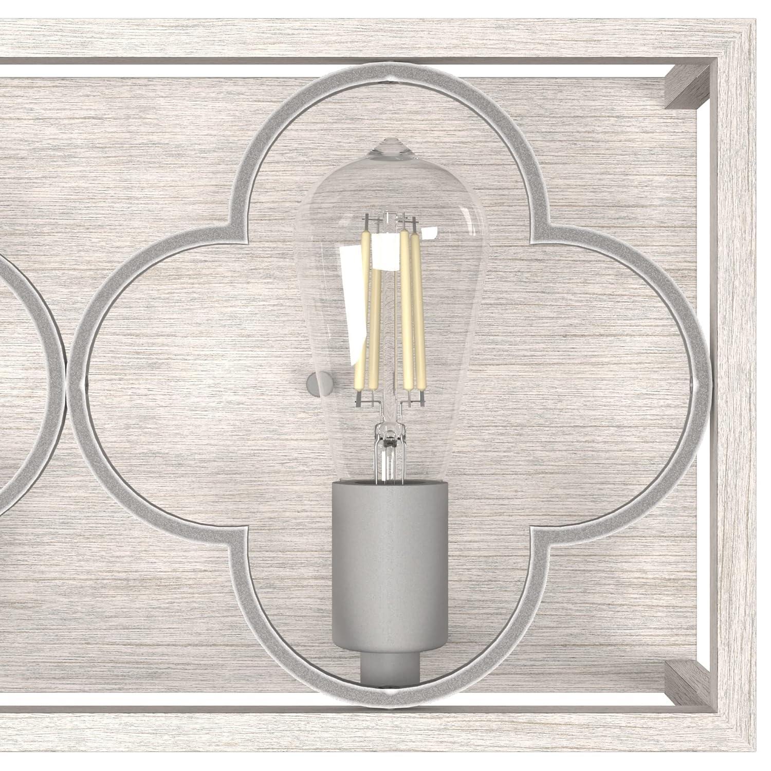 Hunter Fan Gablecrest 2 Light Flush Mount Bathroom Vanity Light Fixture