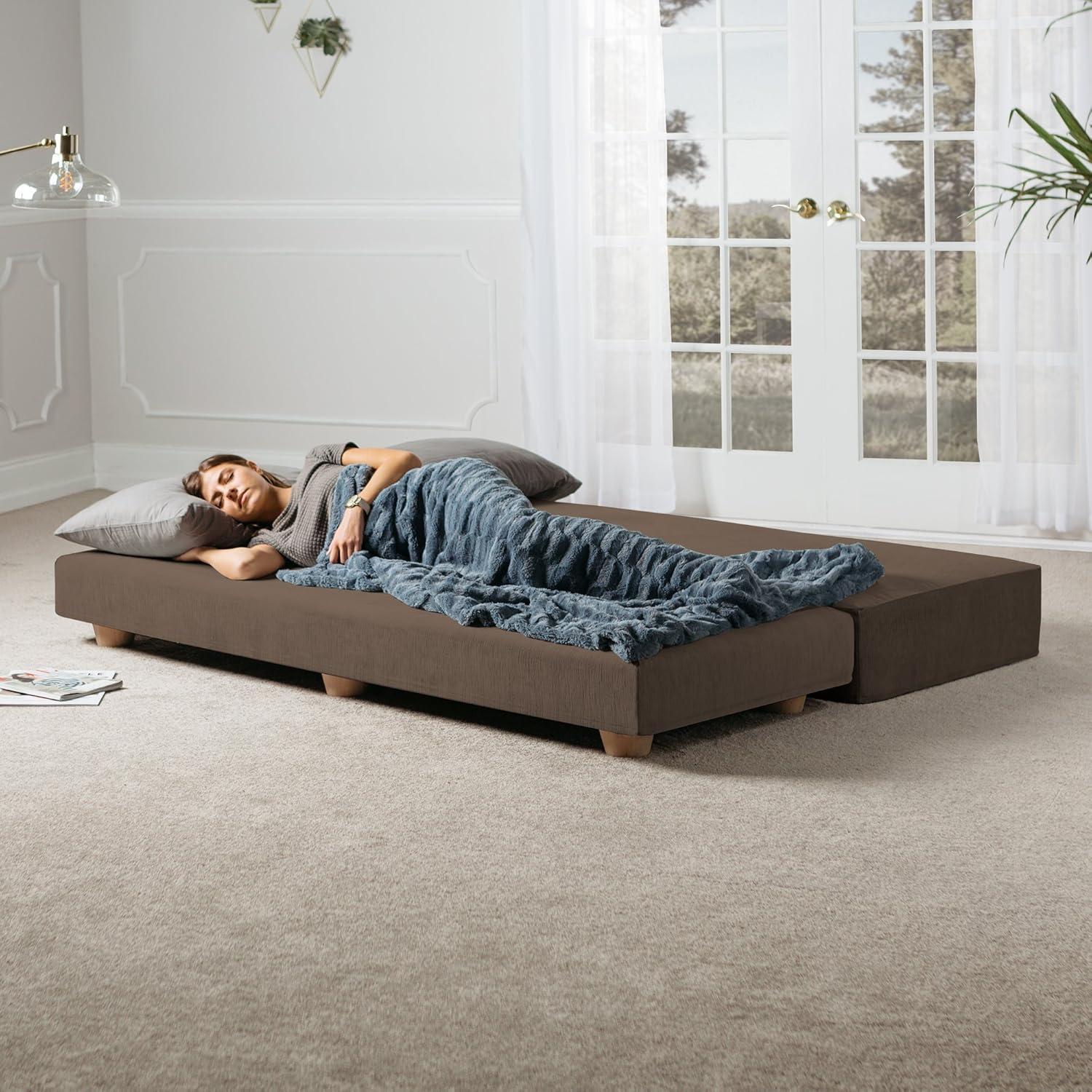 Jaxx Bean Bags Jaxx Artemis Daybed Queen Size Convertible Sleeper Coffee
