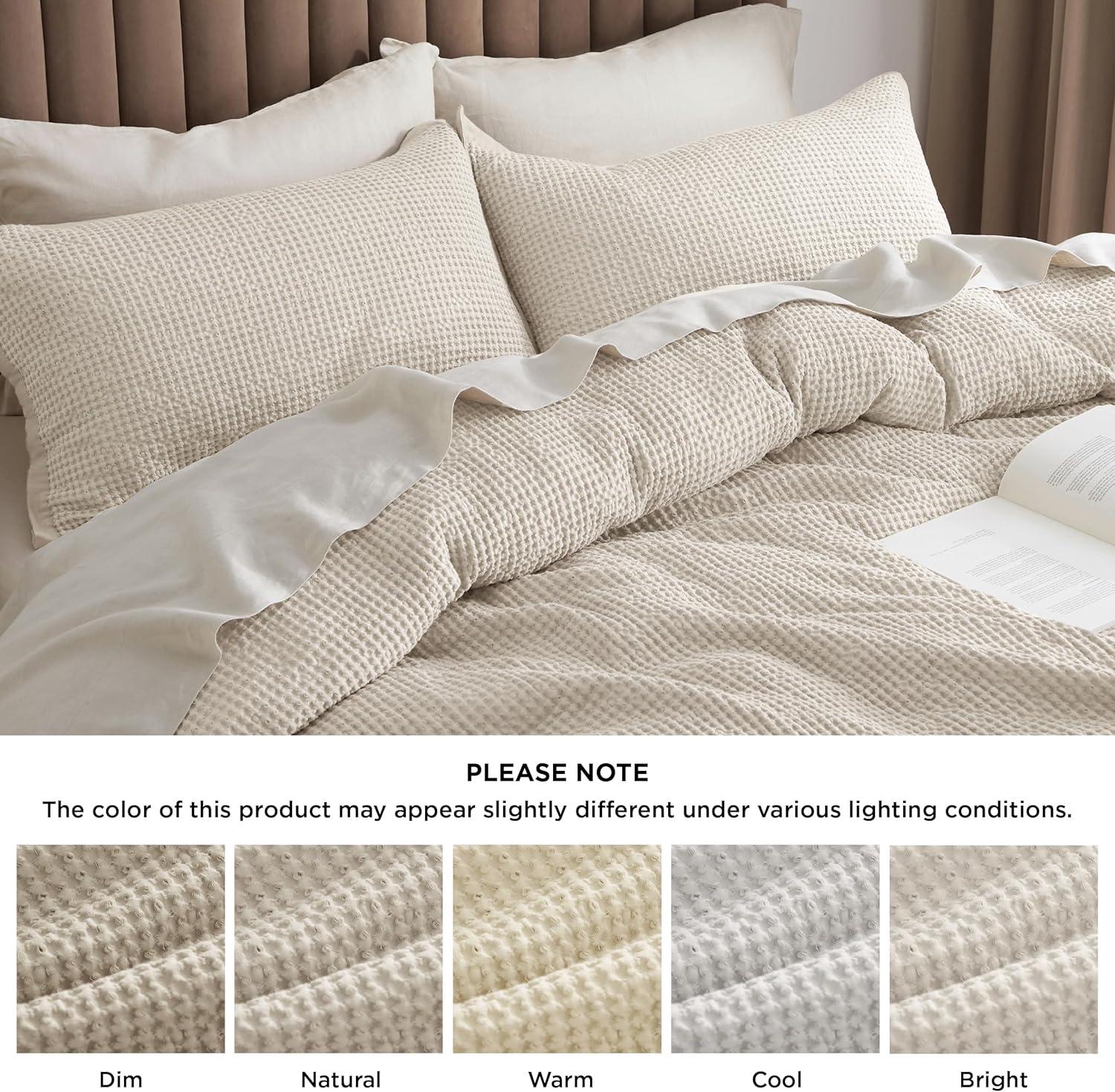 Bedsure Bedsure 100% Cotton Waffle Weave Duvet Cover