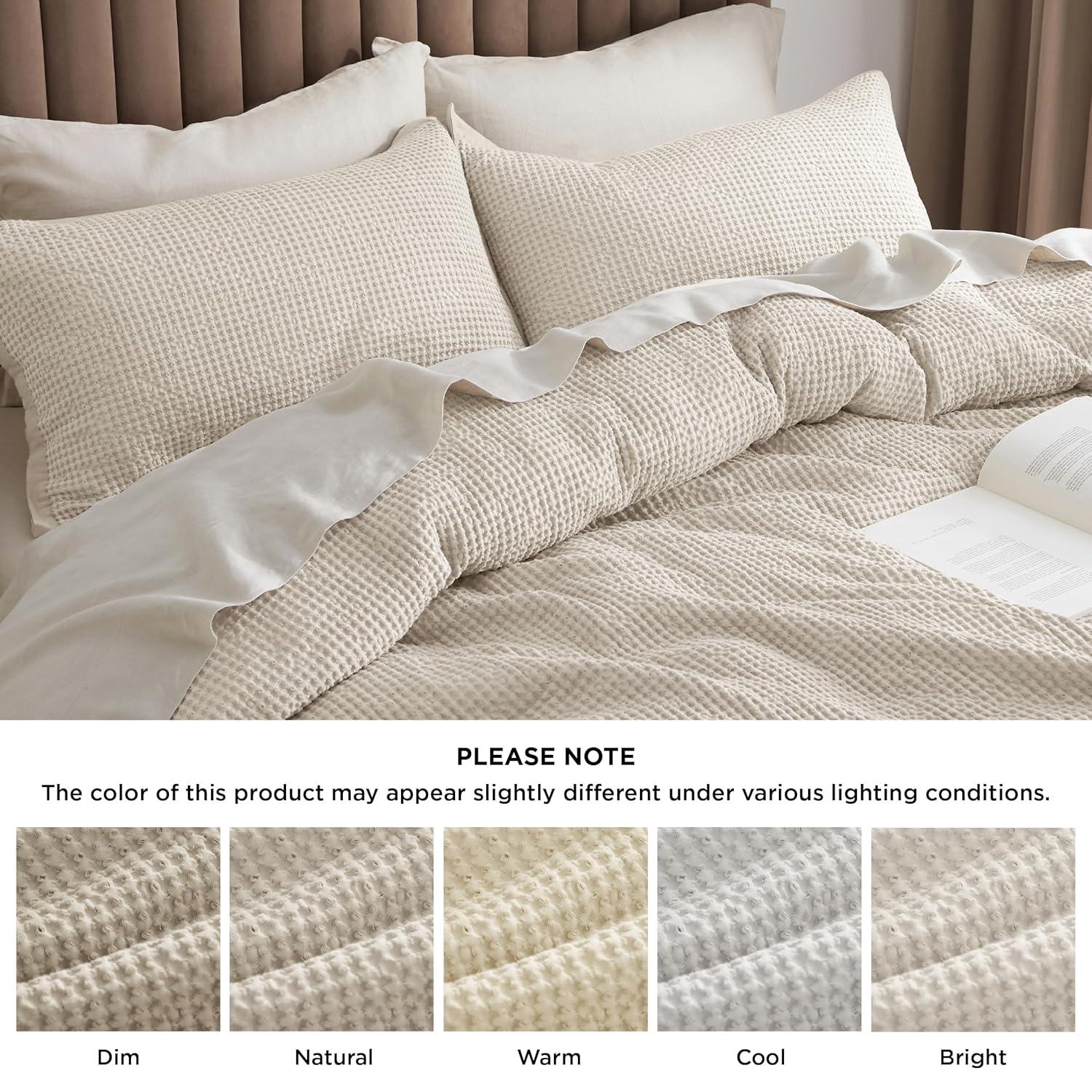 Bedsure Bedsure 100% Cotton Waffle Weave Duvet Cover