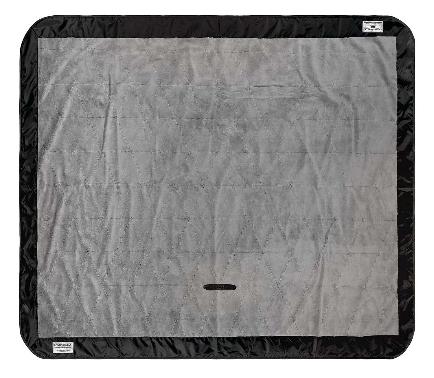 Sport-Brella Sunsoul 75" x 57" Dual Purpose Outdoor Blanket - Black/Gray