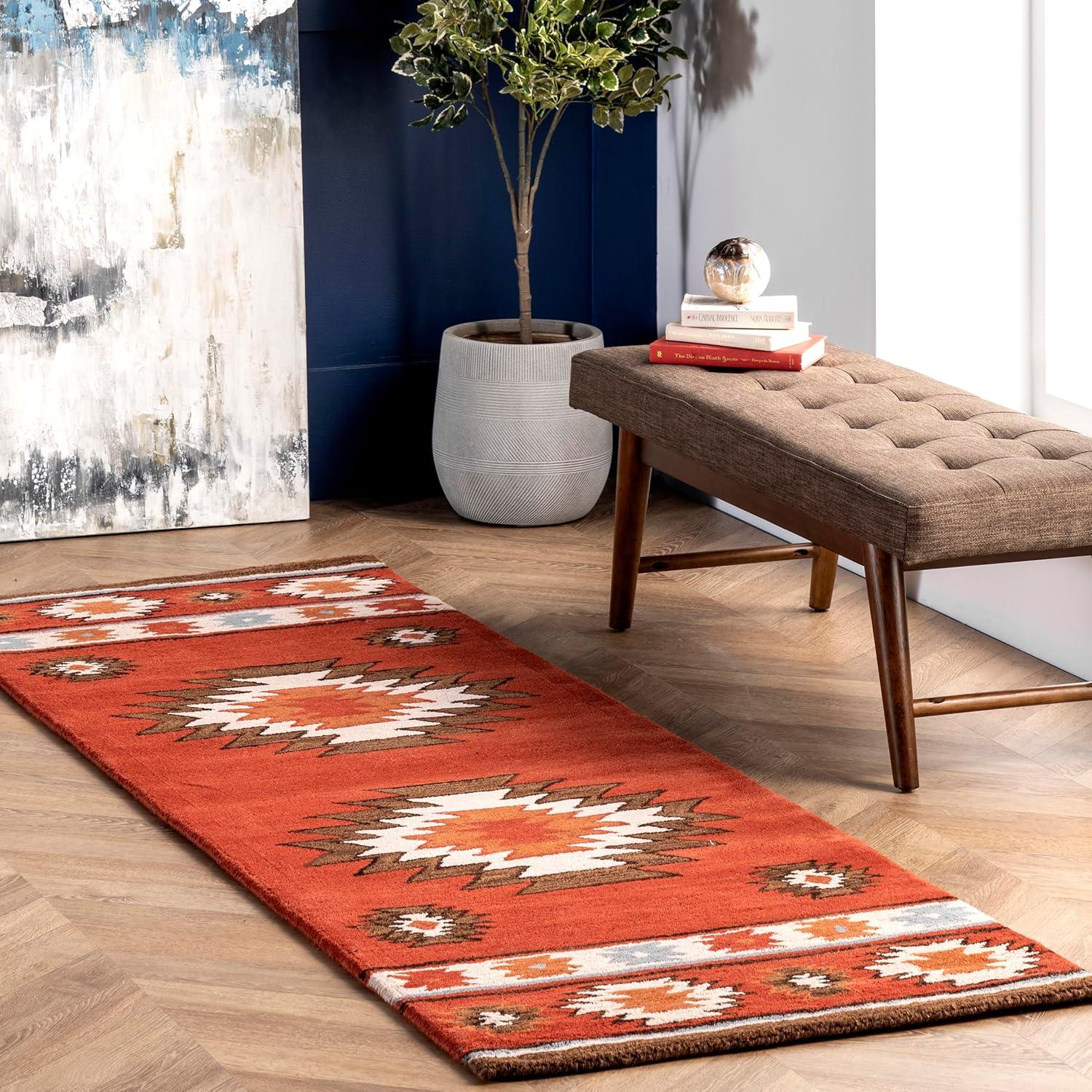 Shyla Abstract Sage Doormat 3 ft. x 5 ft. Area Rug