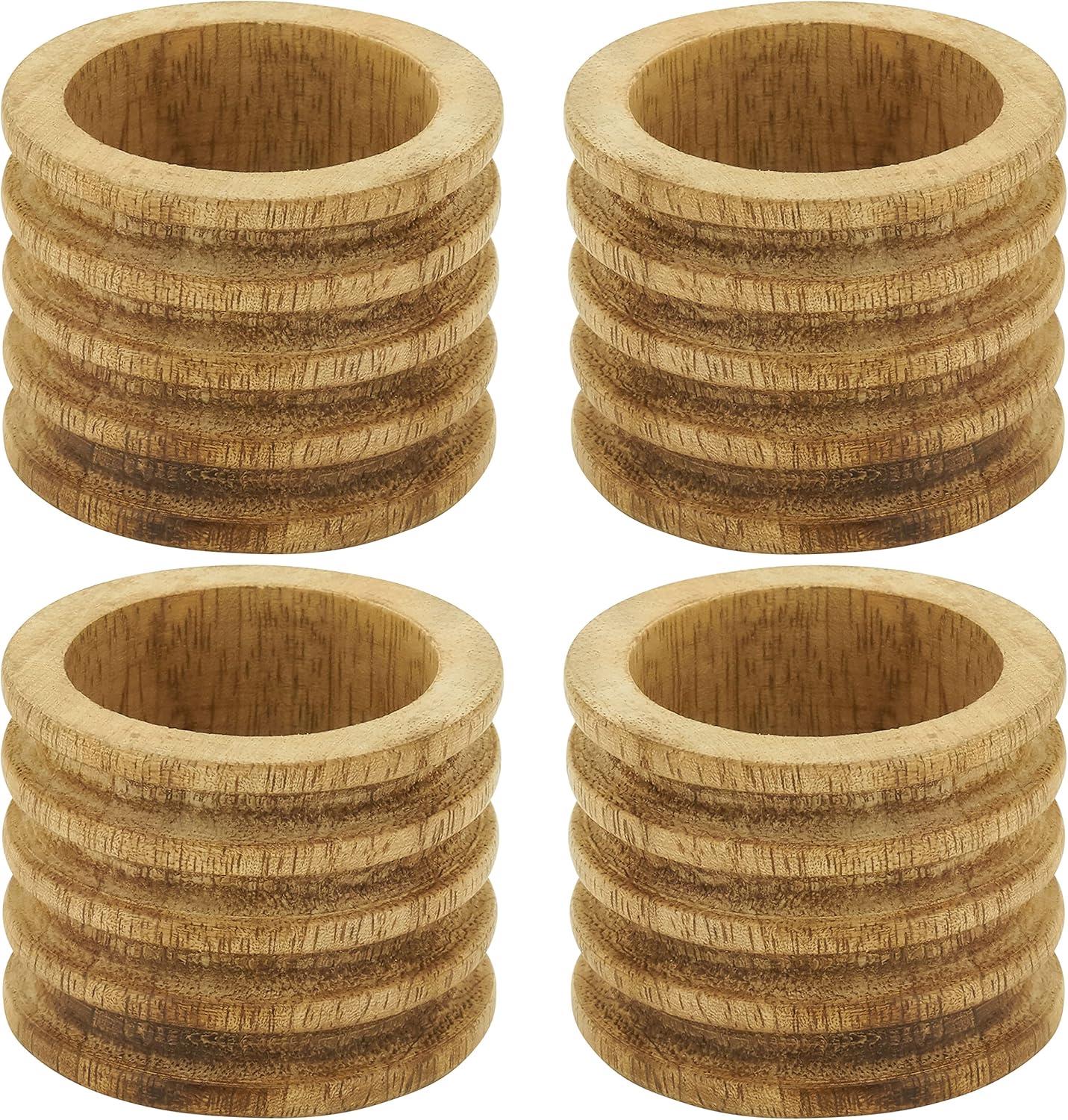 4 Piece Napkin Ring Set