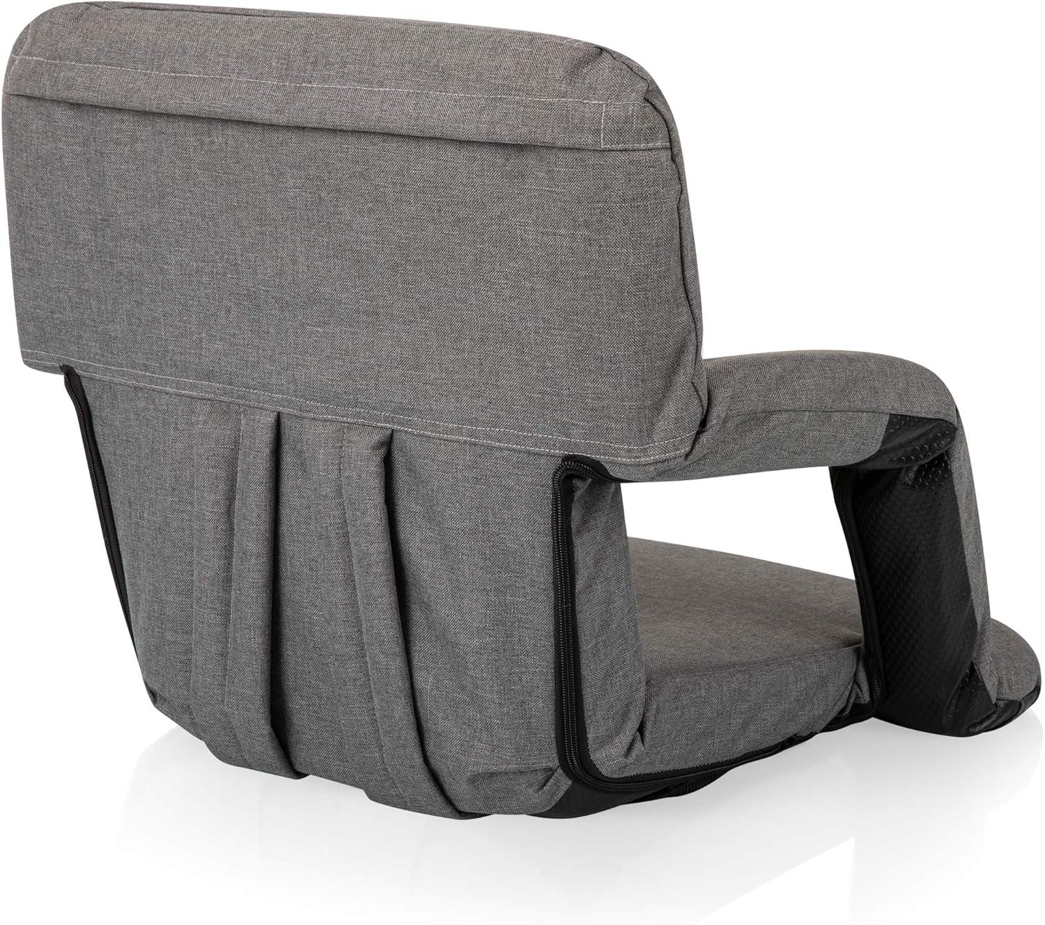 Ventura Reclining Bleacher Seat with Armrests and Back Support