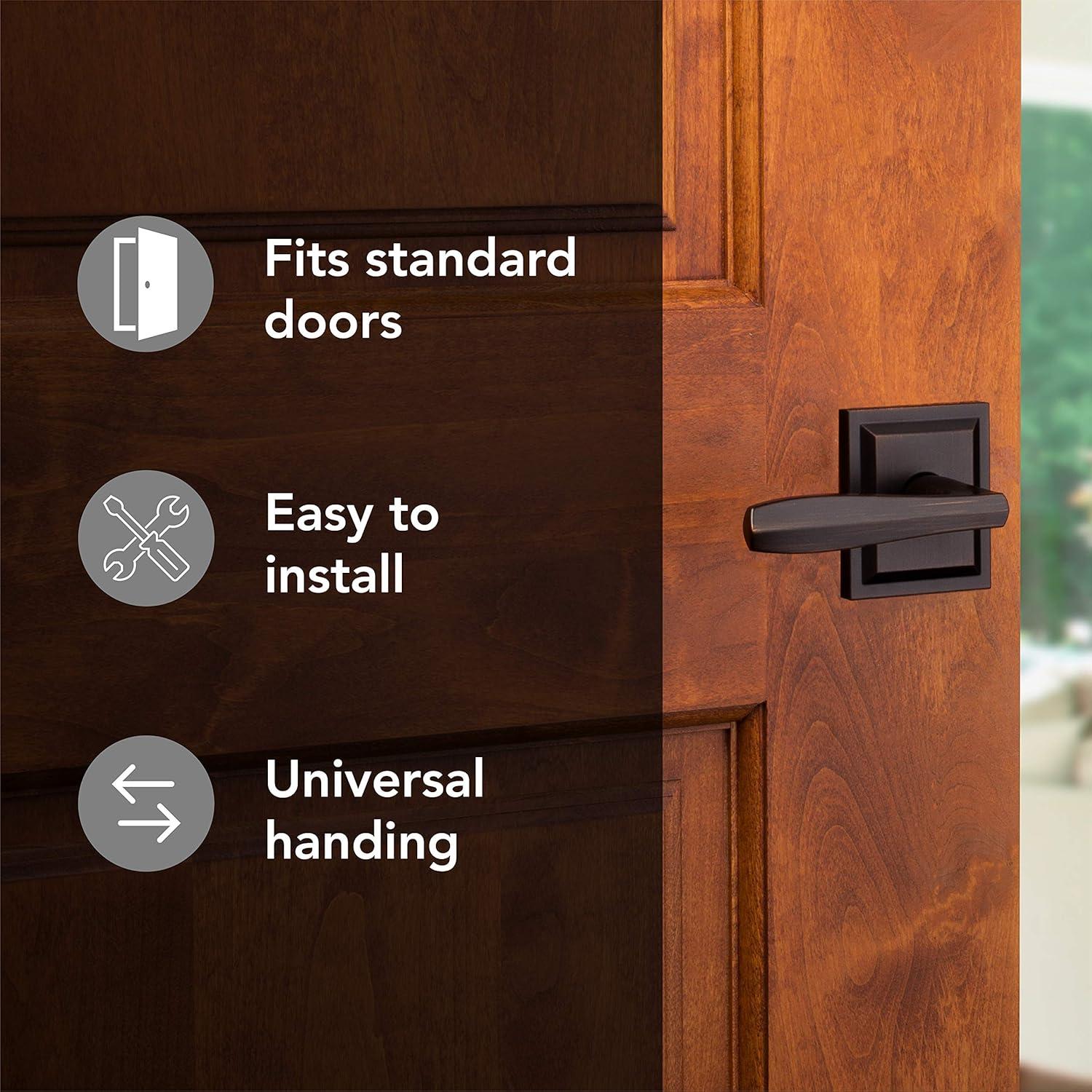 Baldwin Torrey Low Profile Rose Bed/Bath Lever in VB