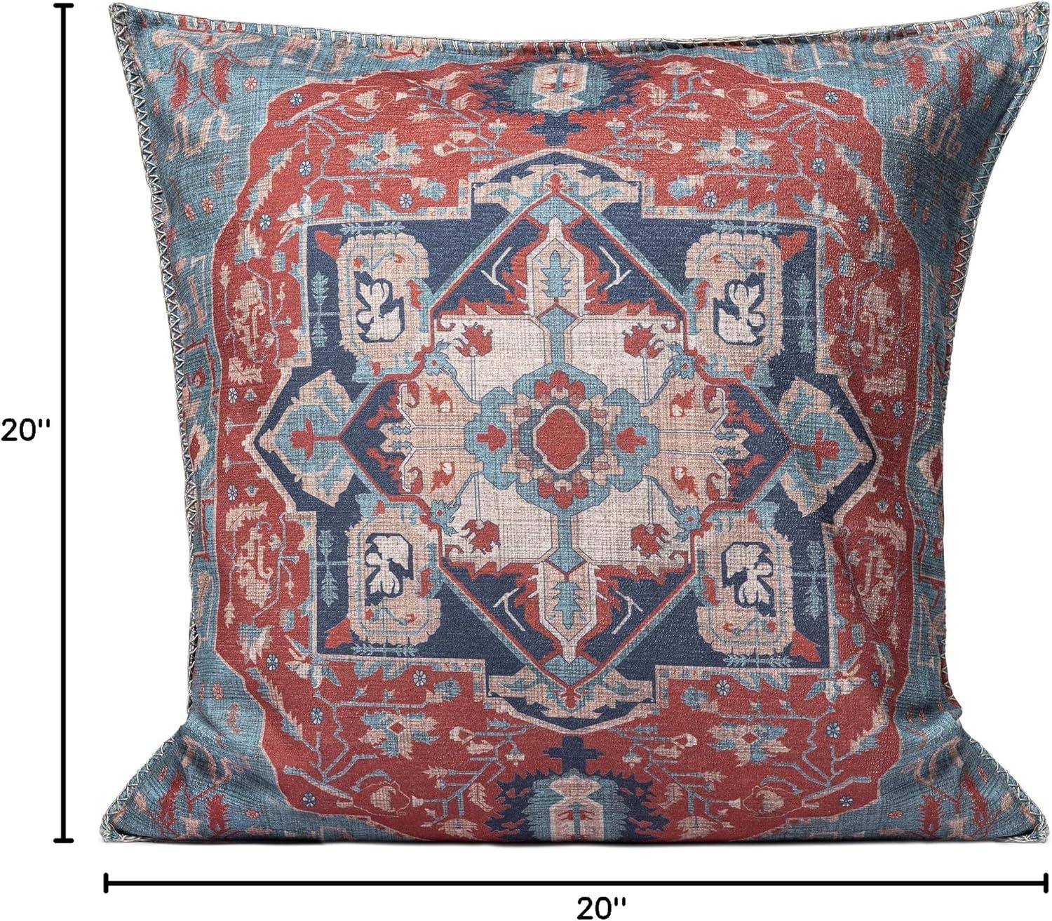 Geometric Turkish Polyester Indoor/Outdoor Throw Pillow