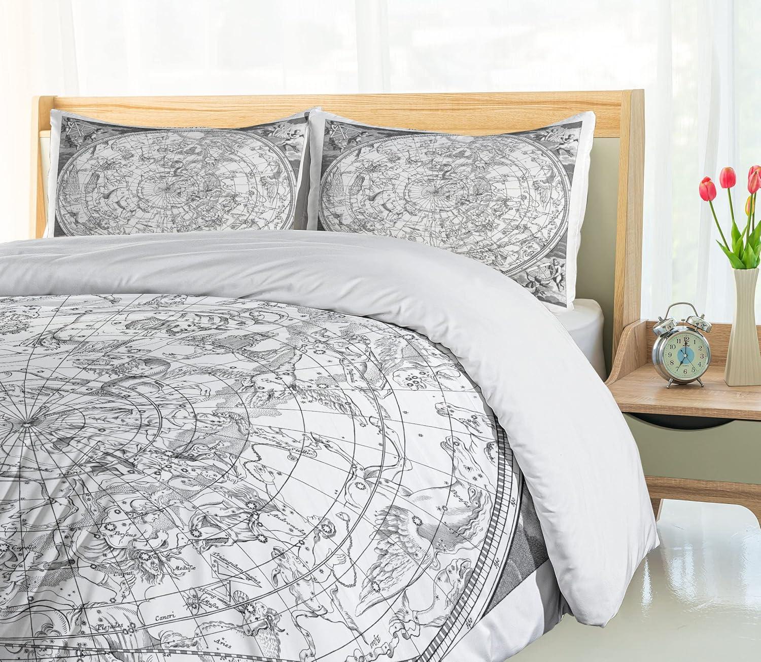 Ambesonne Constellation Eclectic Duvet Cover Set
