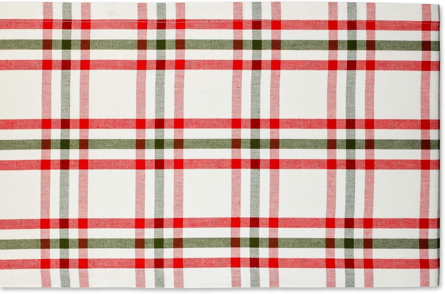 Kitchen & Tabletop Jolly Tree Collection Table Runner, Nutcracker Plaid, 14x72"