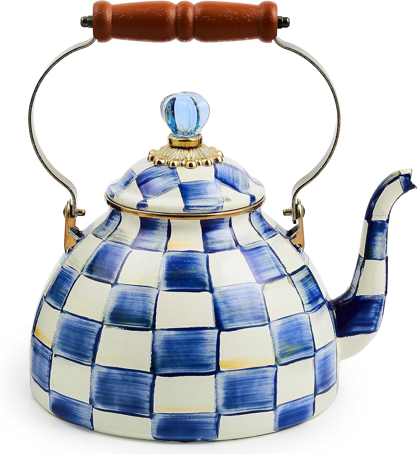 MacKenzie-Childs Royal Check® Tea Kettle