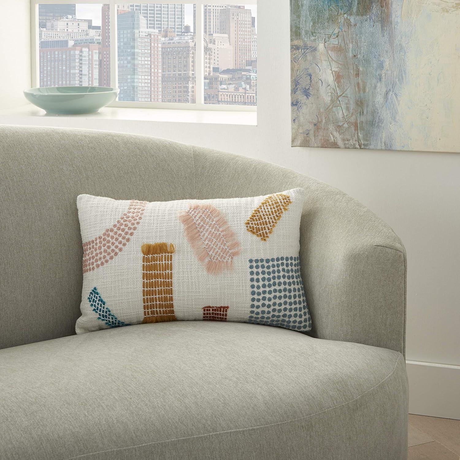 Nourison Life Styles Charcoal Decorative Throw Pillow , 18"X18"