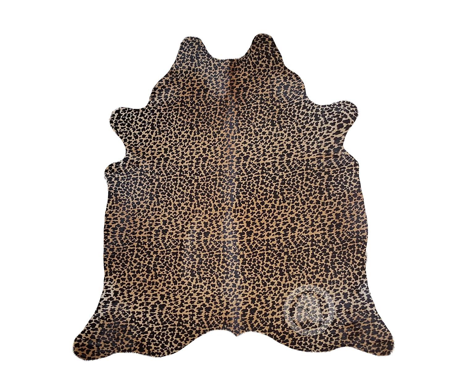 Real Brindle White Belly Cowhide Rug, Size 6x7-8' XXL