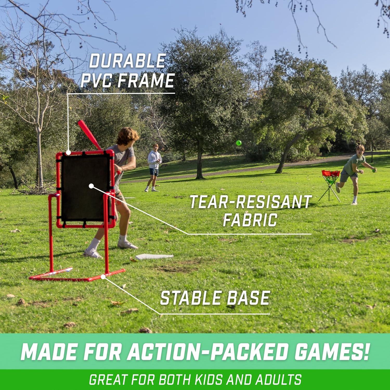 GoSports Baseball Strike Zone Target for Plastic Balls - Compatible with Blitzball and Wiffle Ball