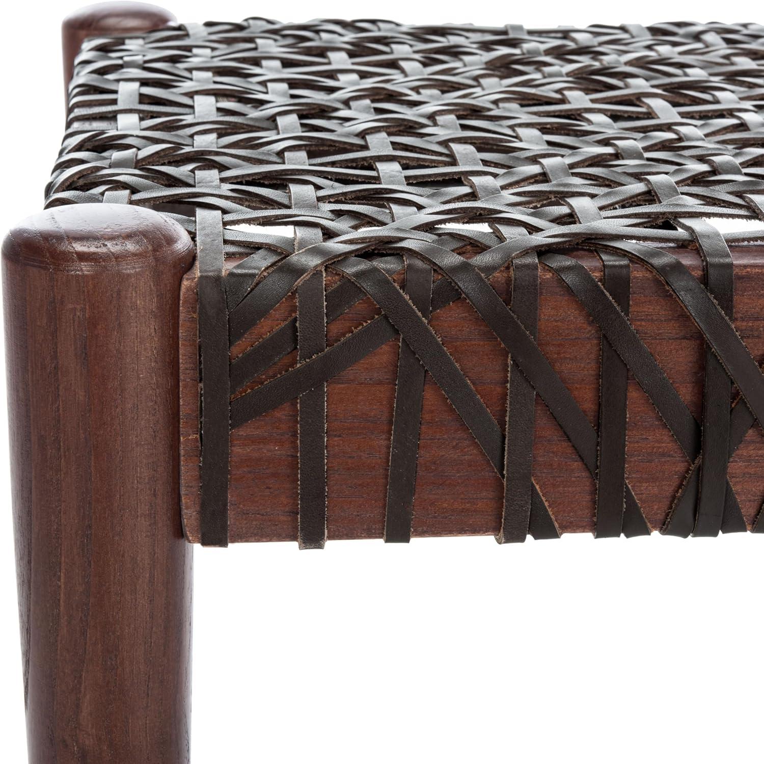 Kazbah 47" Genuine Leather Bench