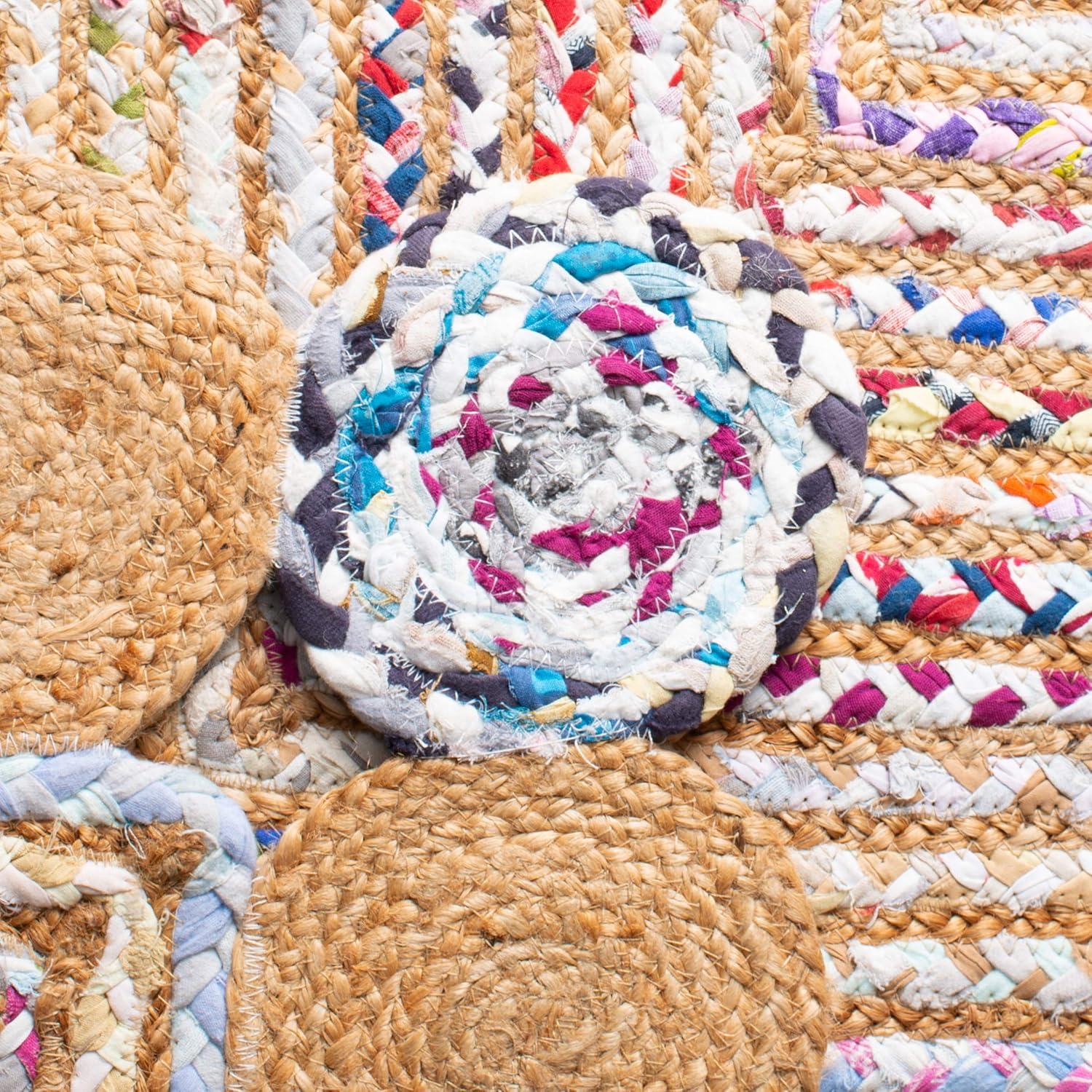 Cape Cod CAP201 Woven Indoor Runner Rug - Beige/Multi - 2'3"x12' - Safavieh