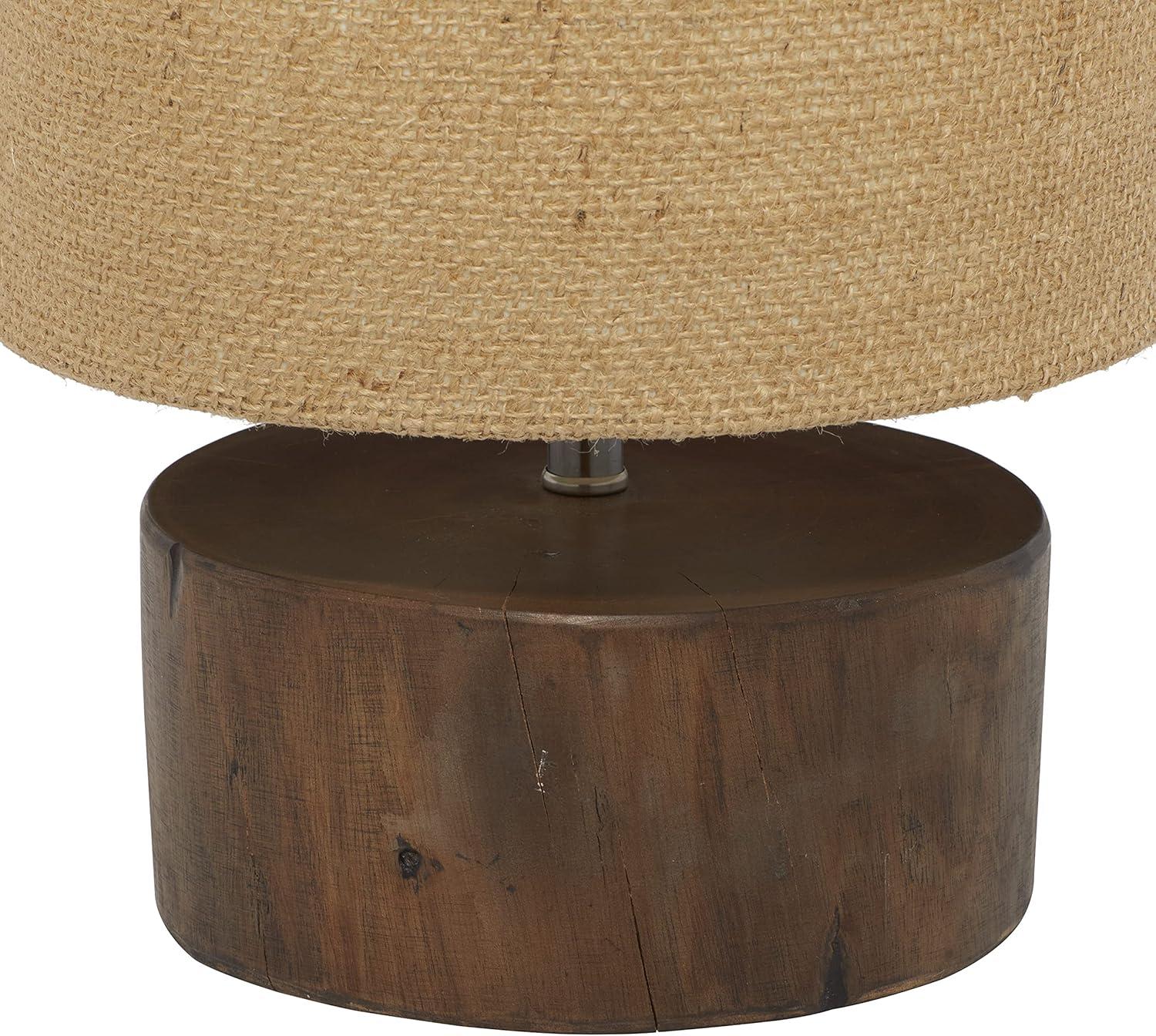 Wood Table Lamp with Shade