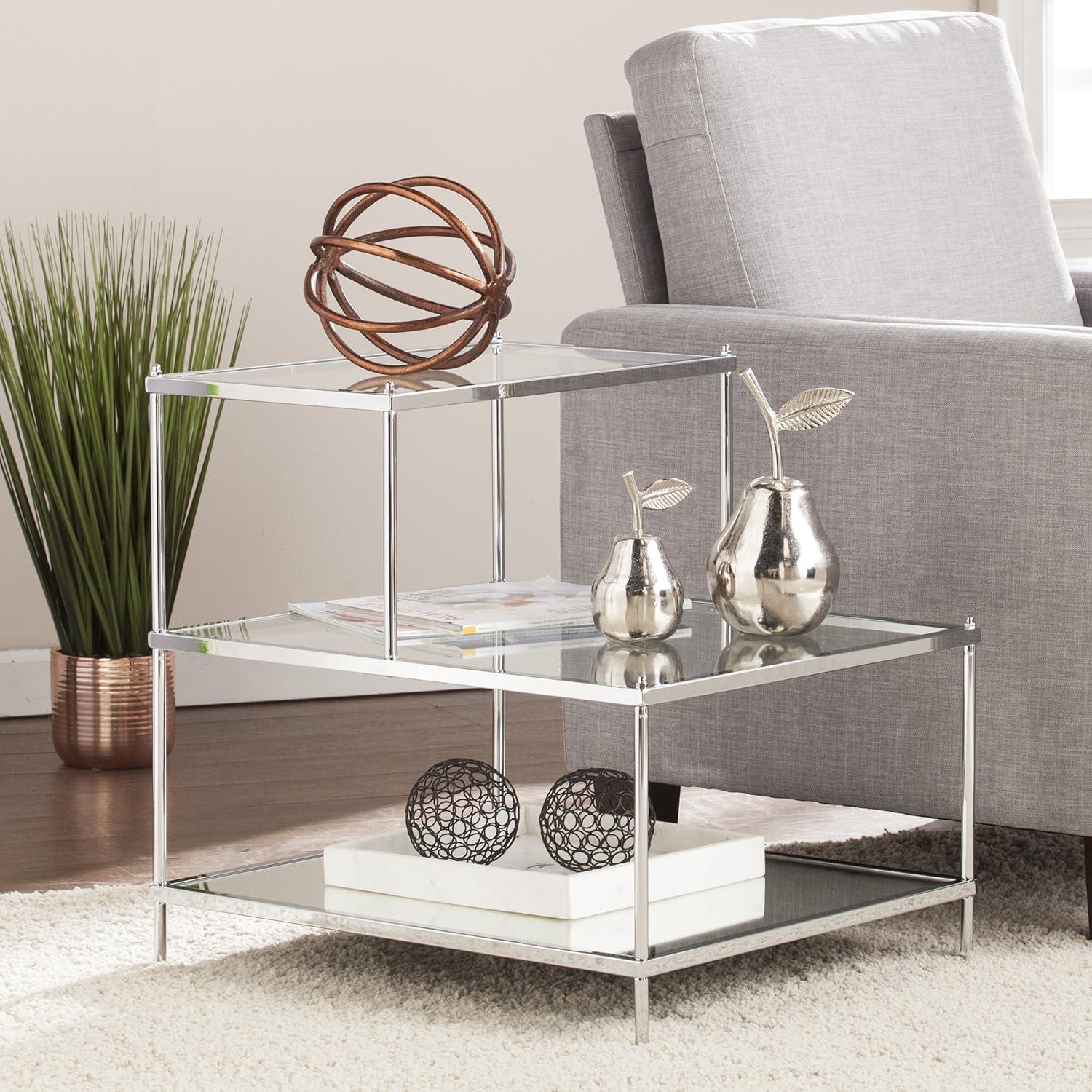 SEI Furniture Knox Accent Table - Copper 20.5 x 23.75 Freestanding Accent Tables