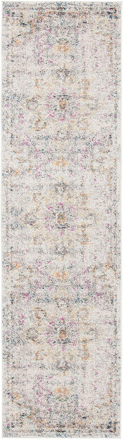 Madison MAD473 Power Loomed Runner Rug - Grey/Gold - 2'2"x16' - Safavieh.